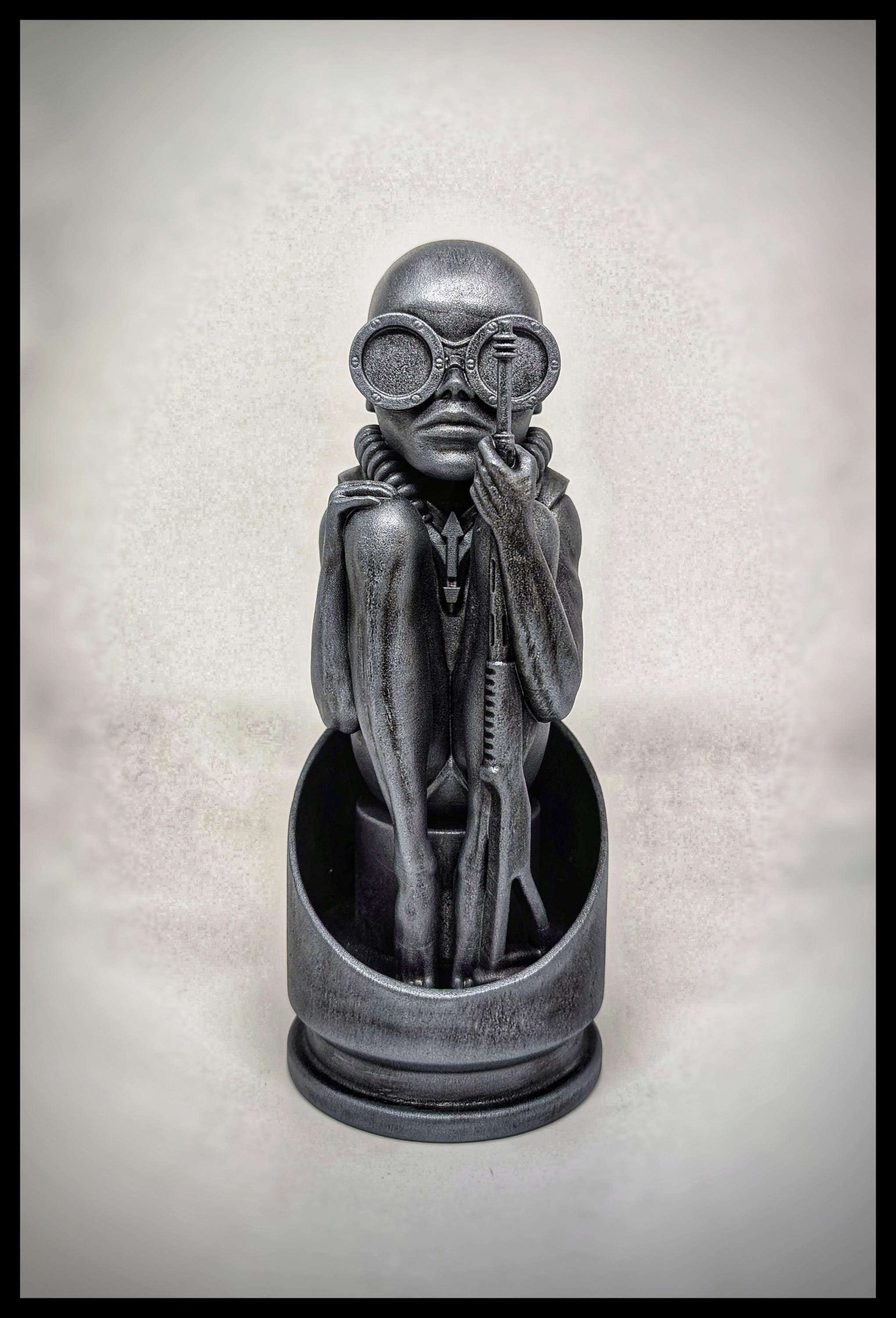 H.R. Giger Inspired Birth Machine Bullet Baby 3D Resin Figure – 8.07 inches (20.5 cm/205mm)