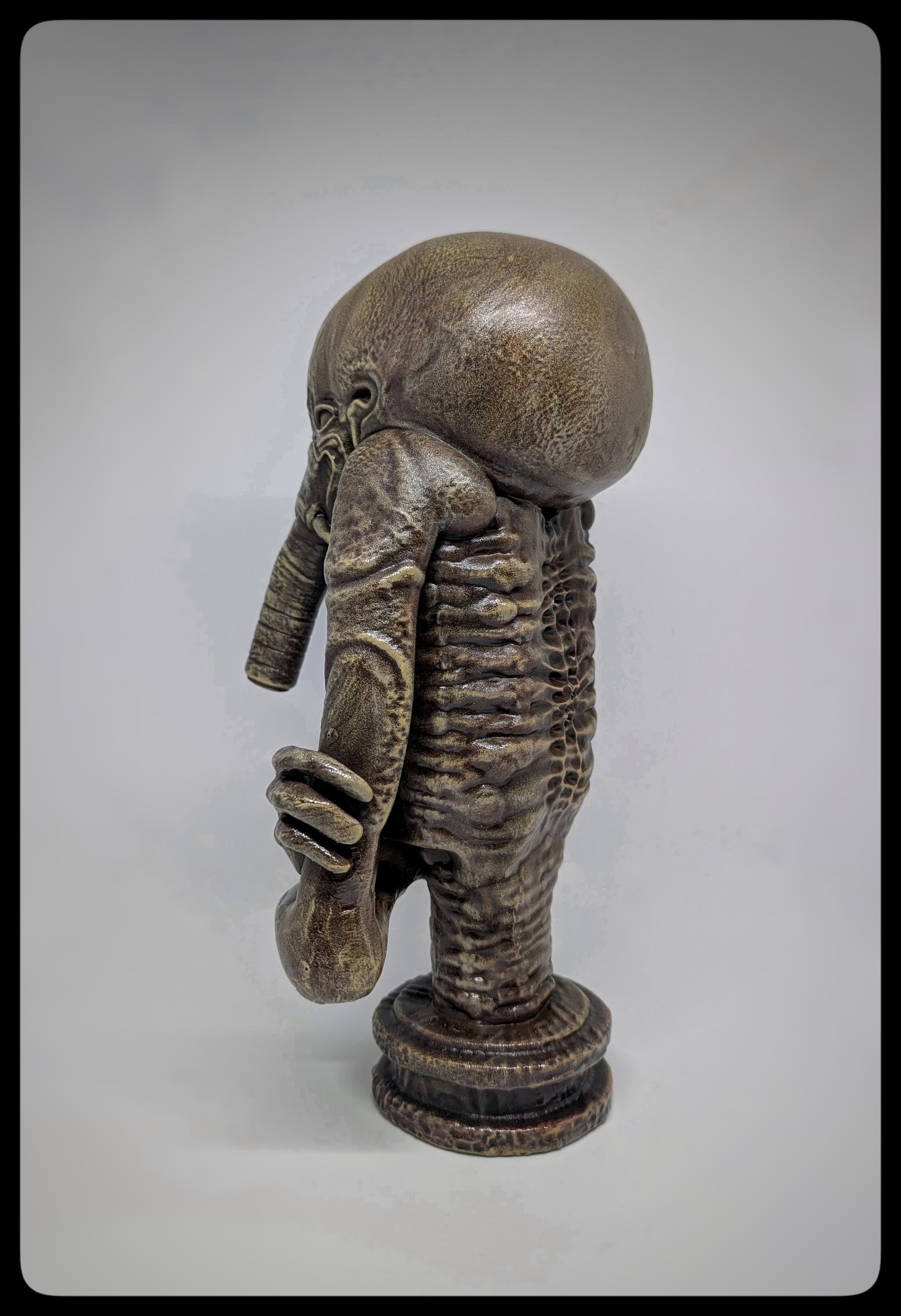 Inspired H.R. Giger Biomechanoid 3D Resin Sculpture Height 11in (28cm/280 mm)