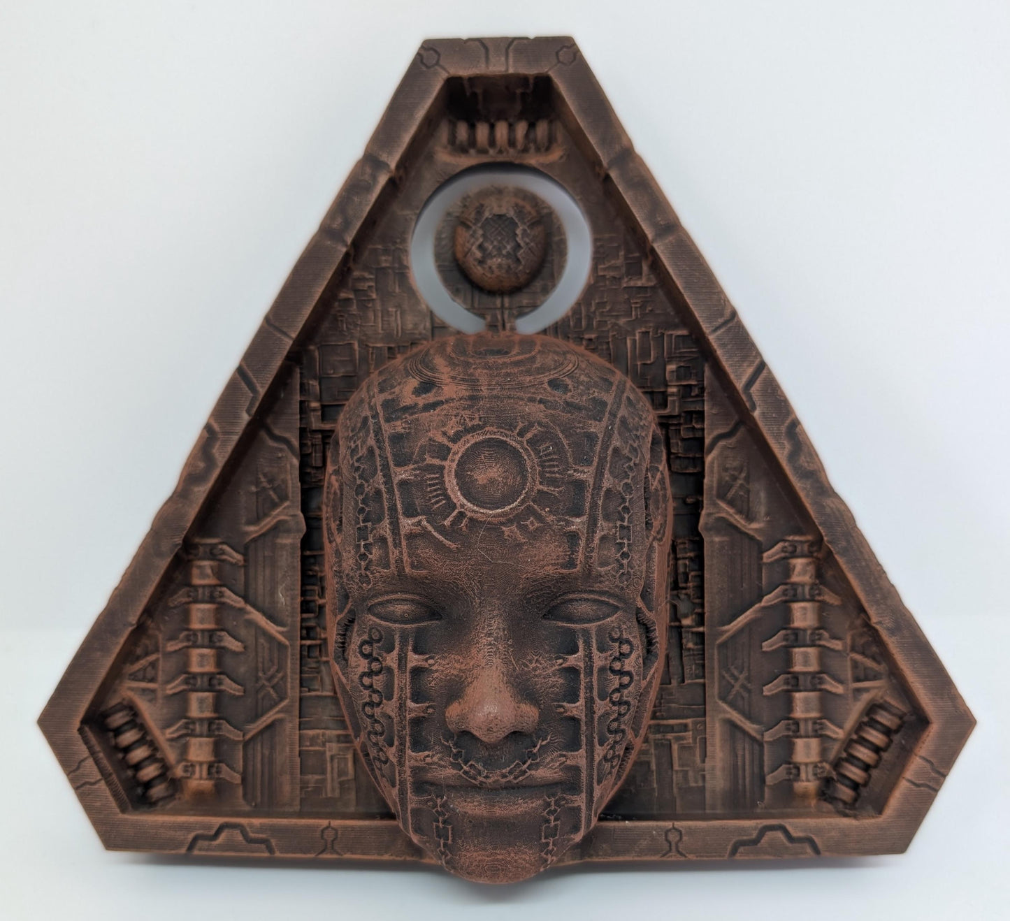 Inspired by H.R. Giger Biomechanical Triangle 5.9" 3D Resin Print Model