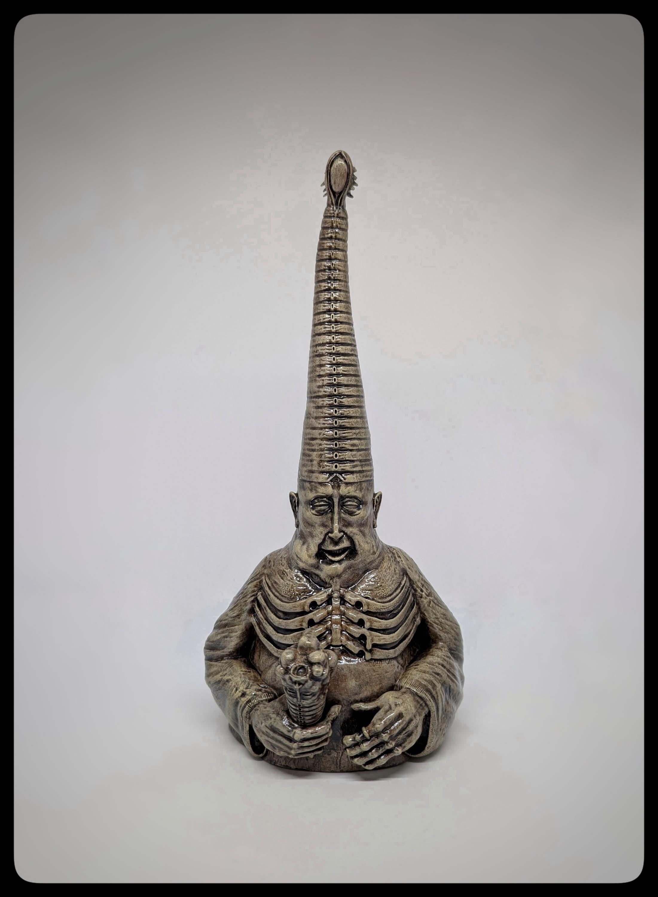 Inspired by H.R. Giger A. Crowley 3D Resin Sculpture 11.8in (30 cm/300 mm)