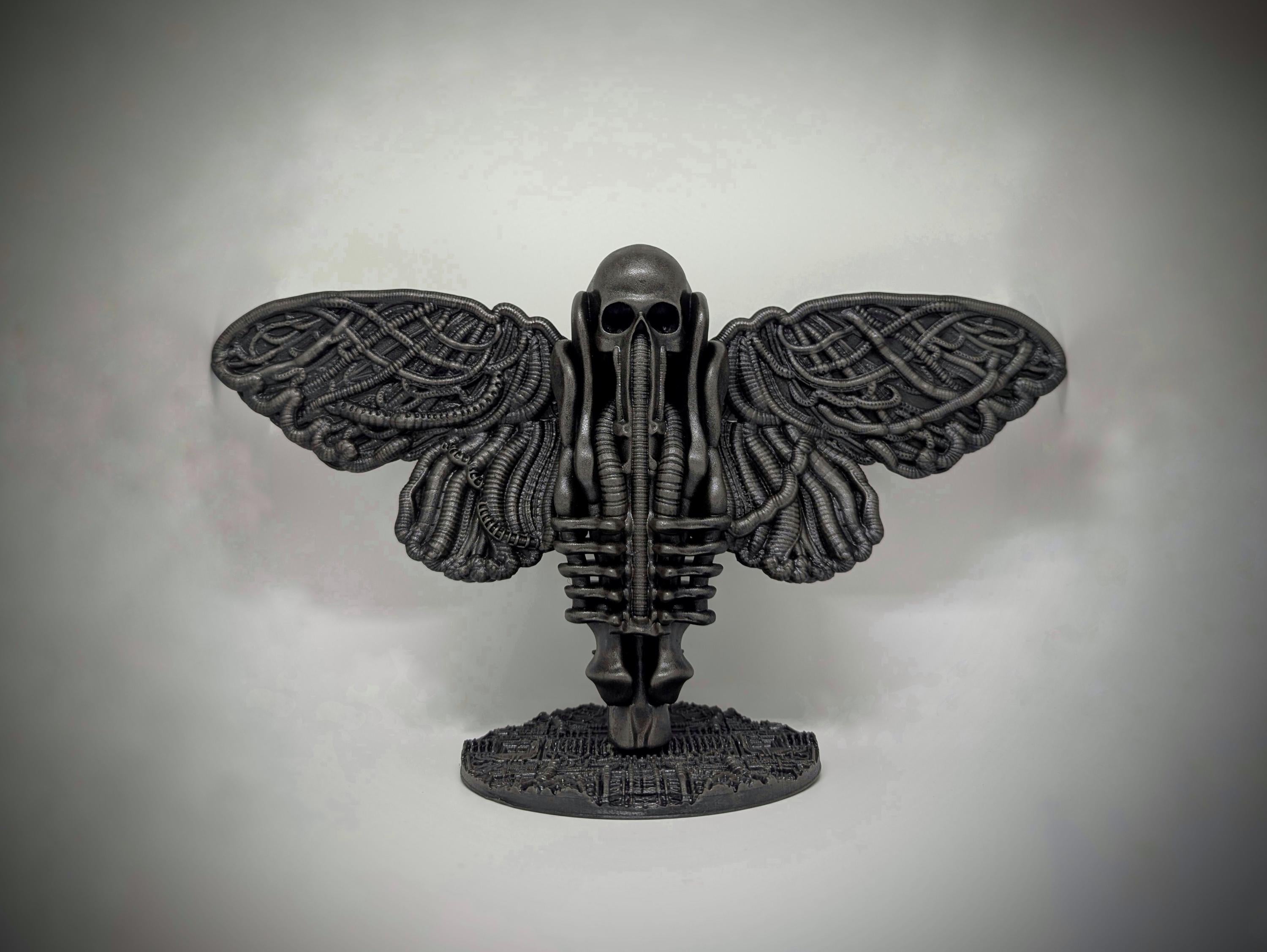 Inspired H.R. Giger - Death Moth / Width 15.3 in (39 cm / 390 mm) / Design Carlito Brigante