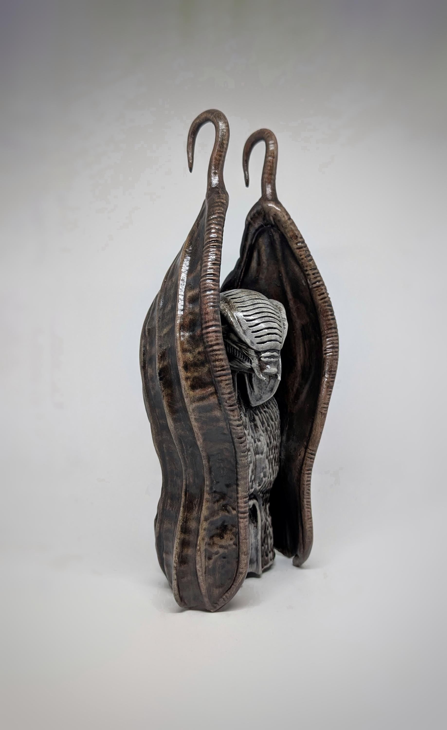 Inspired by H.R. Giger – The Tourist /11.8" (30 cm)  3D Resin Sculpture