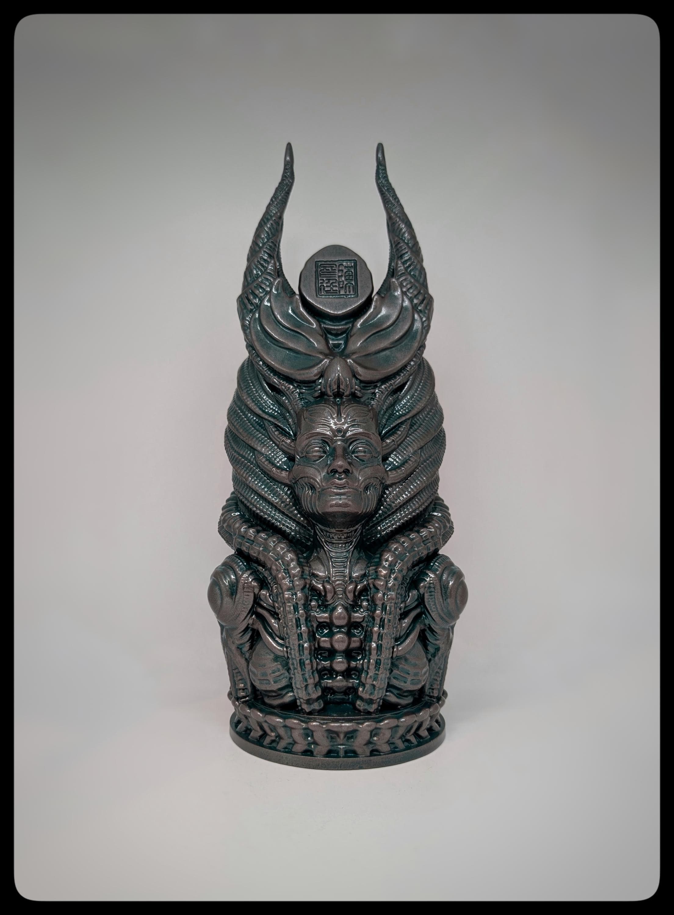 Inspired by H.R. Giger – Totem 3D Resin Sculpture 12.8" (32.5 cm/325 mm)