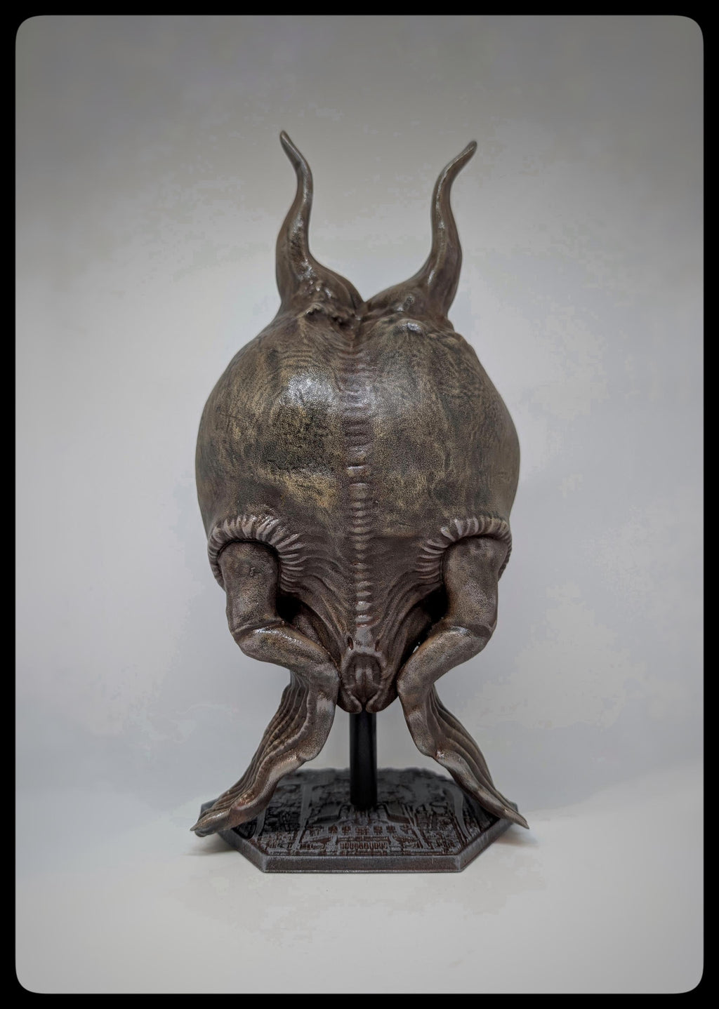 Inspired by H.R. Giger – The Tourist / Height 11.8 in (30 cm) 3D Resin Sculpture