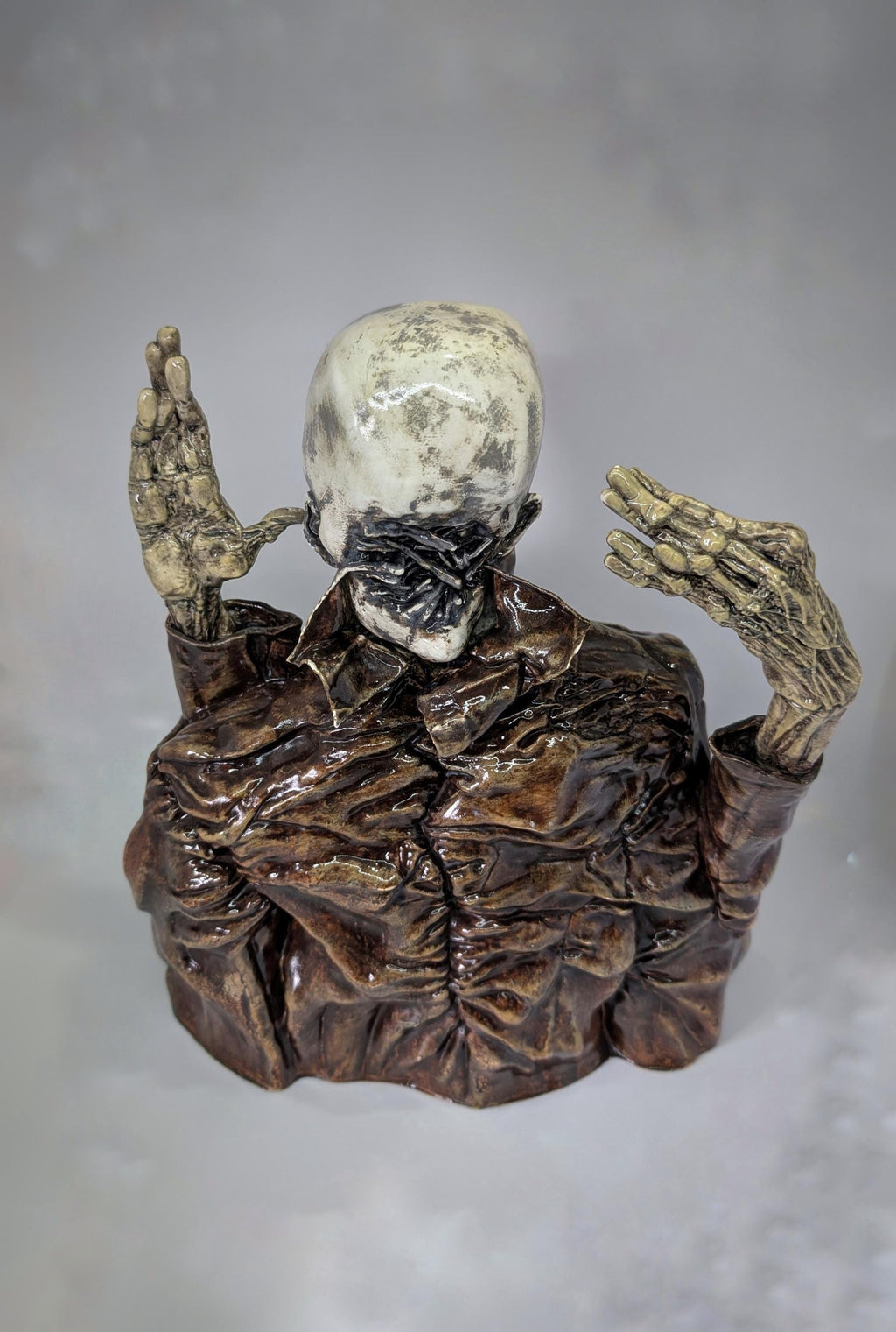 Inspired Zdzisław Beksiński ZH Japanese Collection / 3D Resin Sculpture/ Hand Painted  11.25 in (28,5 cm /285mm) Height