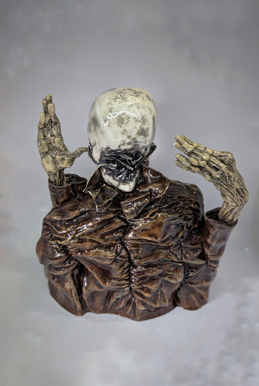 Inspired Zdzisław Beksiński ZH Japanese Collection / 3D Resin Sculpture/ Hand Painted  11.25 in (28,5 cm /285mm) Height