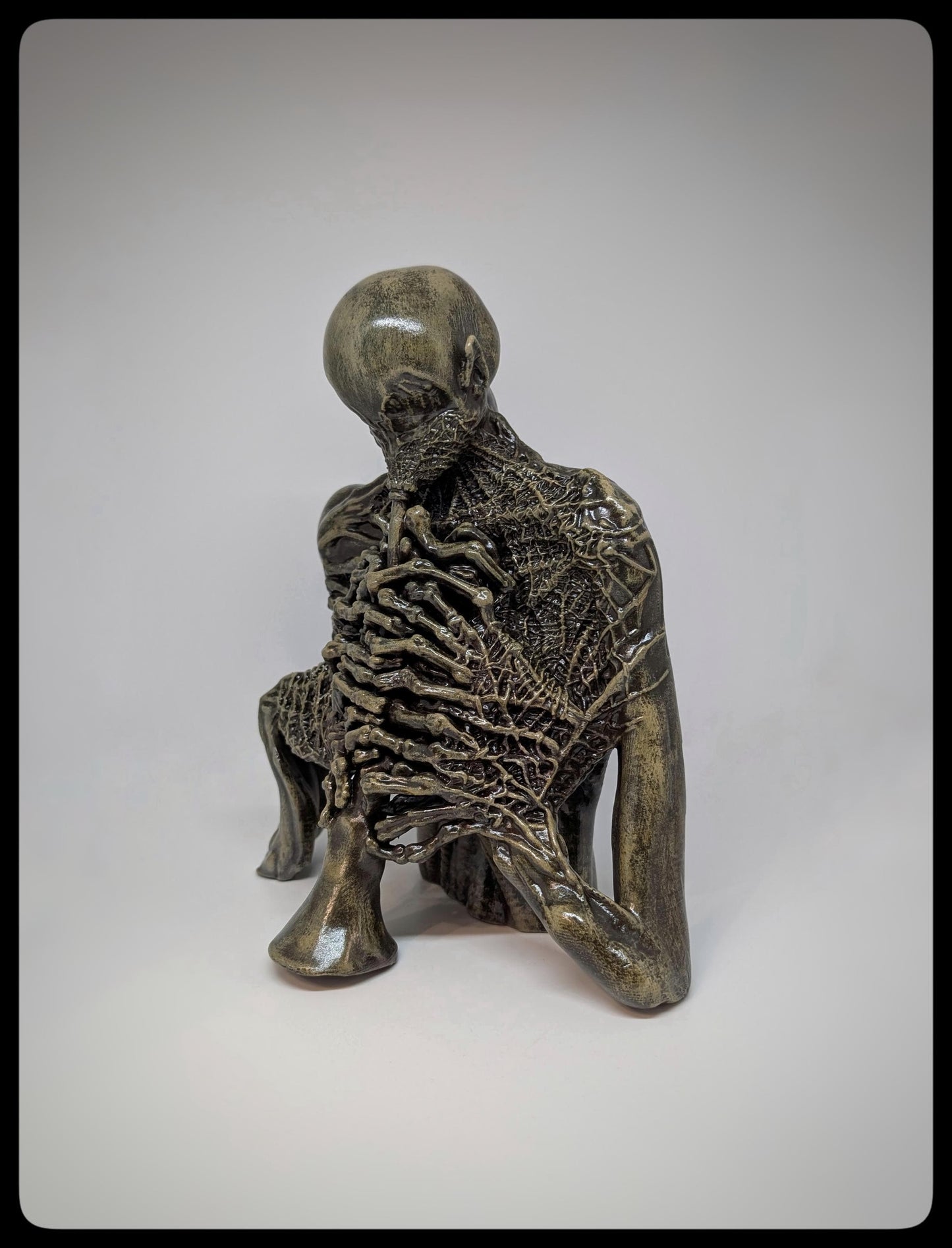 Inspired Zbigniew Beksiński - The Trumpeter Figurine /3D Resin 10.2"(26cm/260mm)