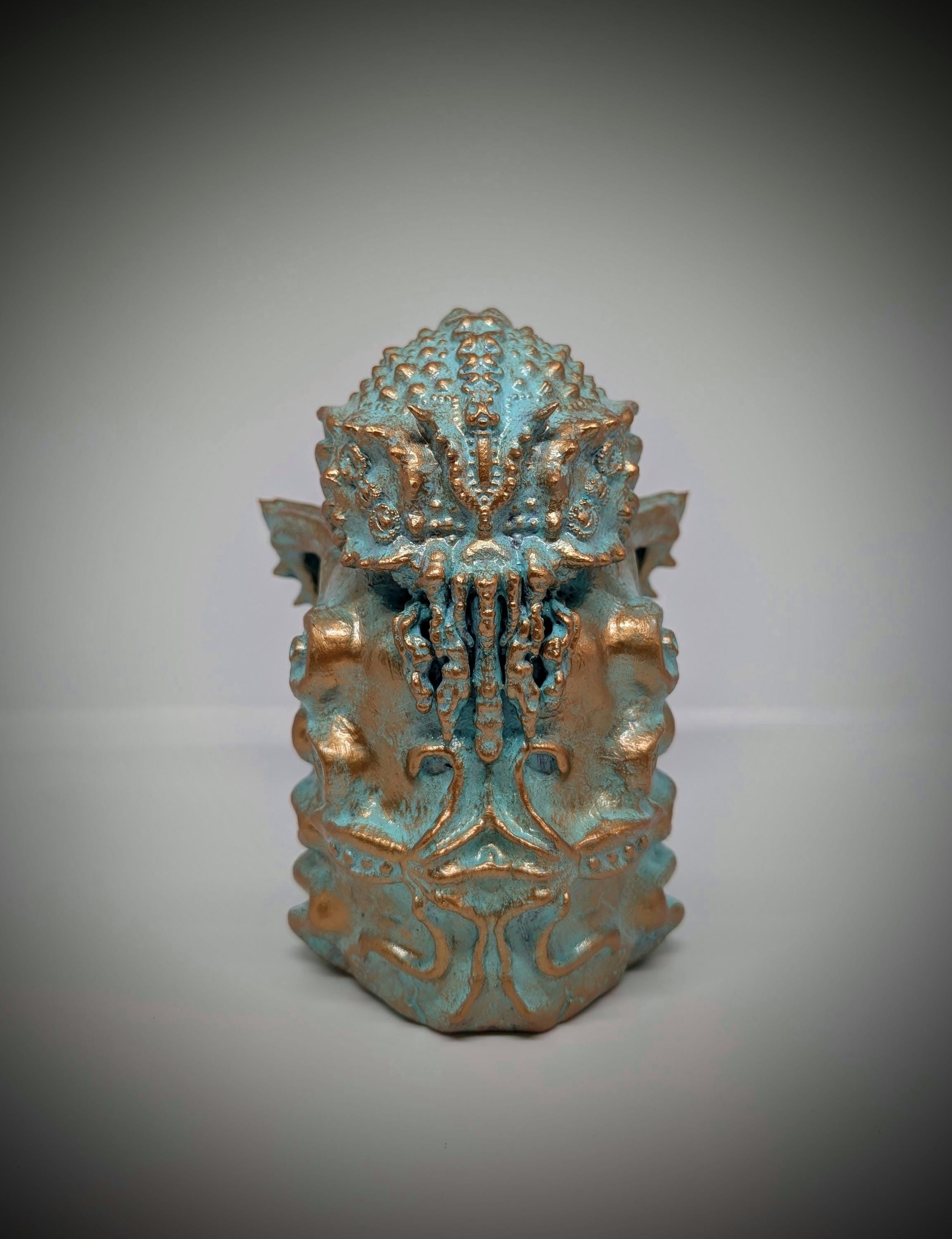 Cthulhu Figurine Inspired by H.P. Lovecraft 3D Printed Resin, 6.9" (17.5 cm/175mm)