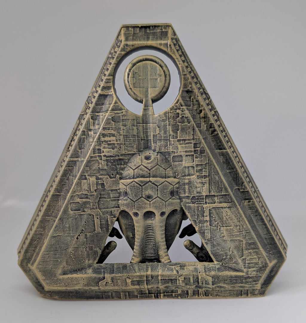Inspired by H.R. Giger Biomechanical Triangle 6.5" 3D Resin Print Model