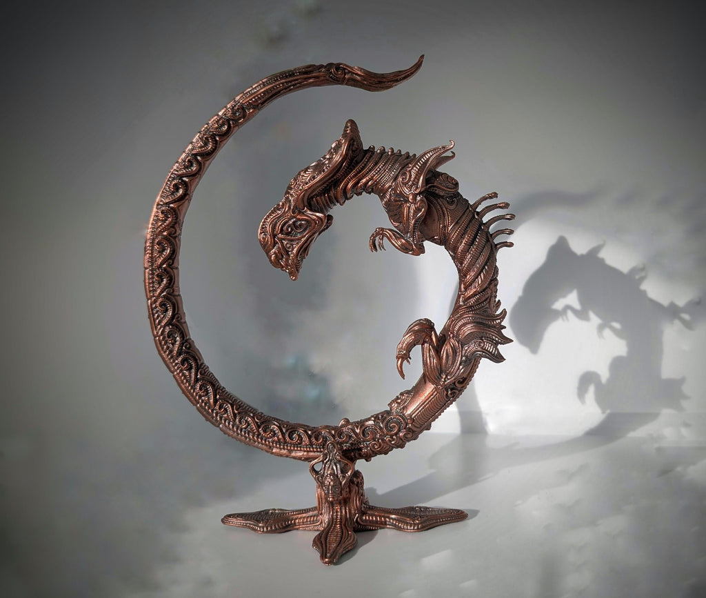 Inspired H.R.Giger Alien -Effigy design by Zane Rogers – 8.9inch (22,5 cm / 225 mm)