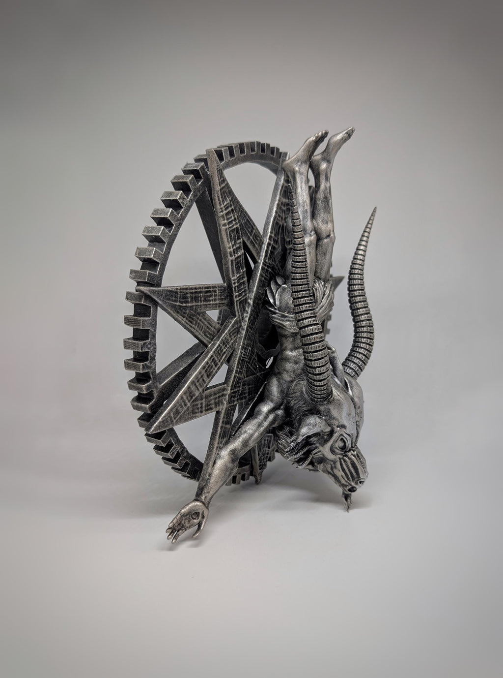 Inspired by H.R. Giger Baphomet  Wall Sculpture Height 10.2" (26 cm/260 mm)