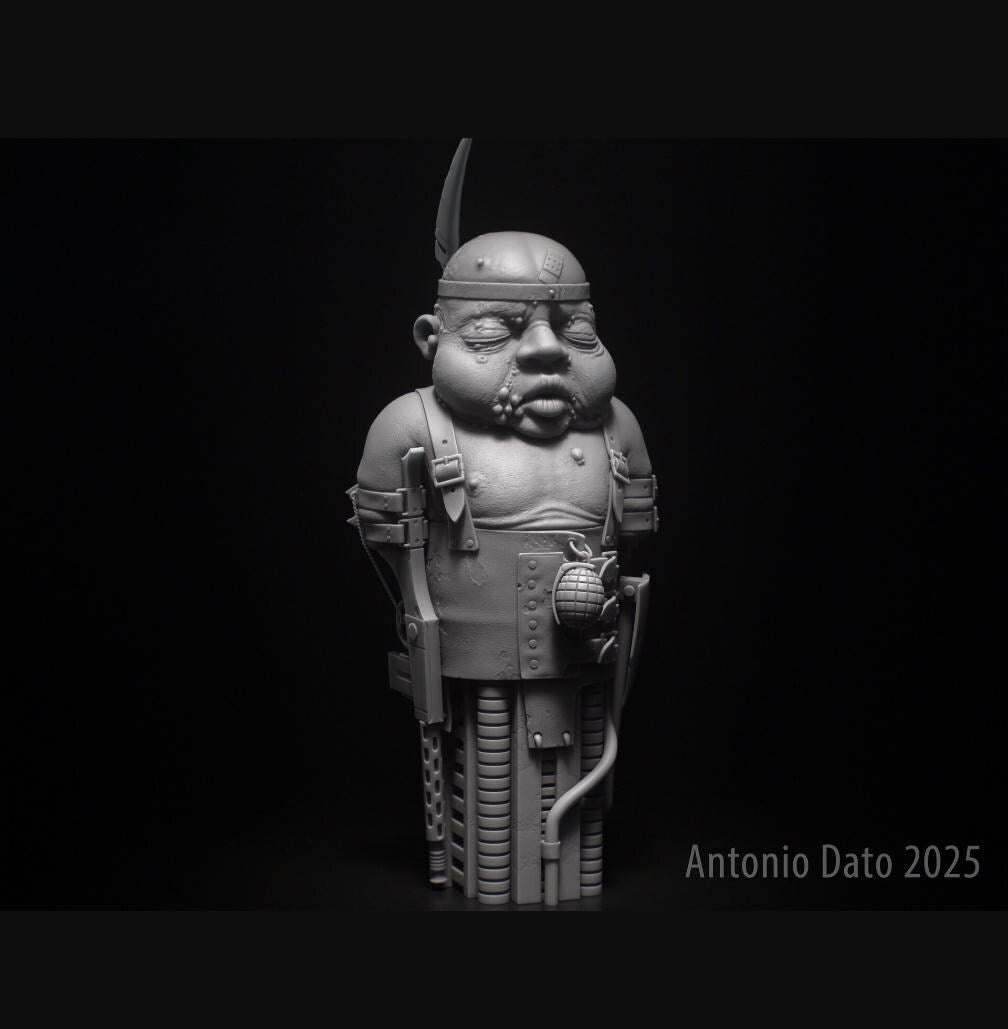 Inspired by HR Giger Biomechanoid I Sculpture Statue 11.2in (28.5cm/285mm) 3D Resin
