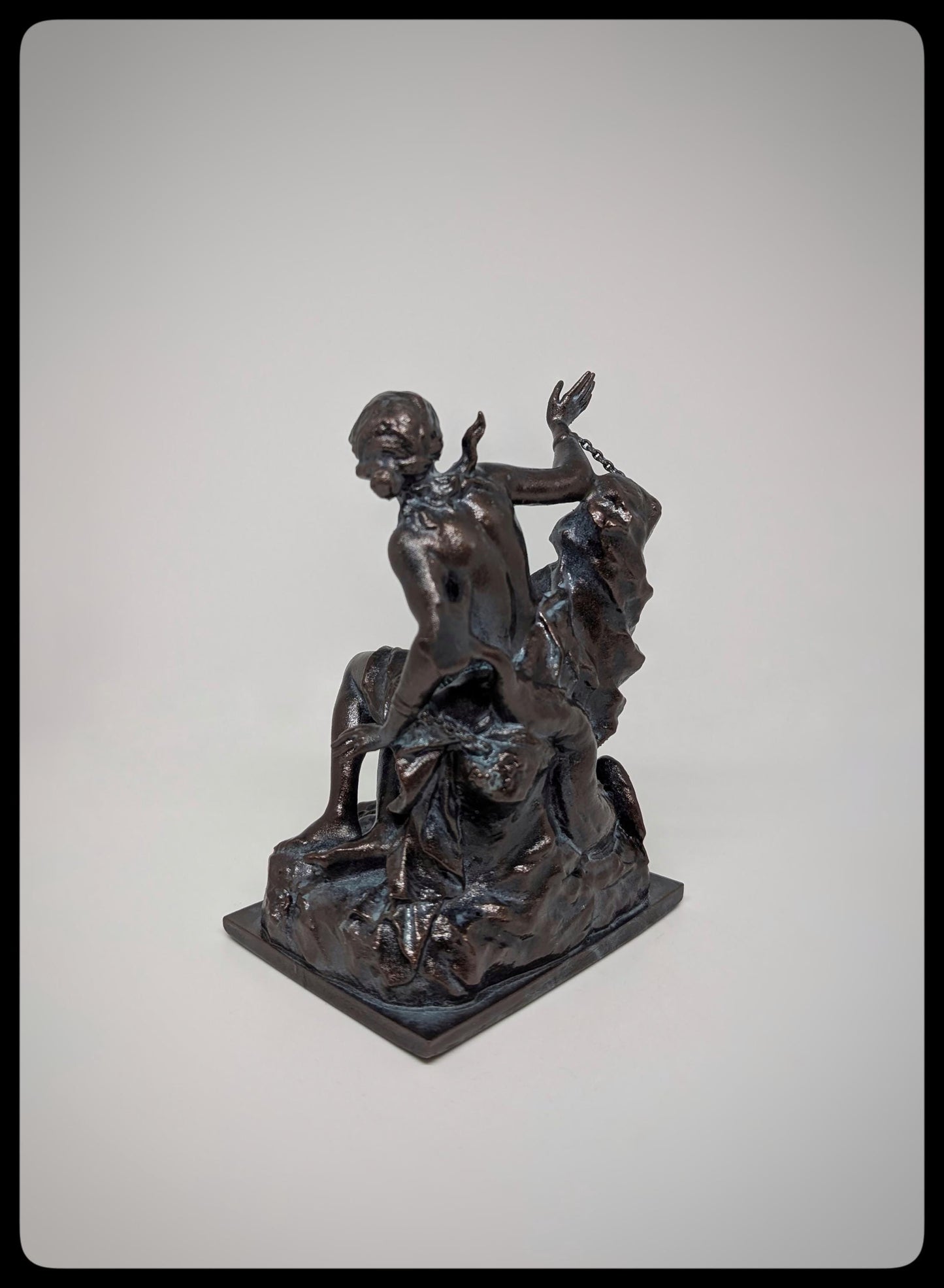 Andromeda and the Sea Monster 3D Resin Sculpture Height 6.1" (15.5 cm/155 mm)