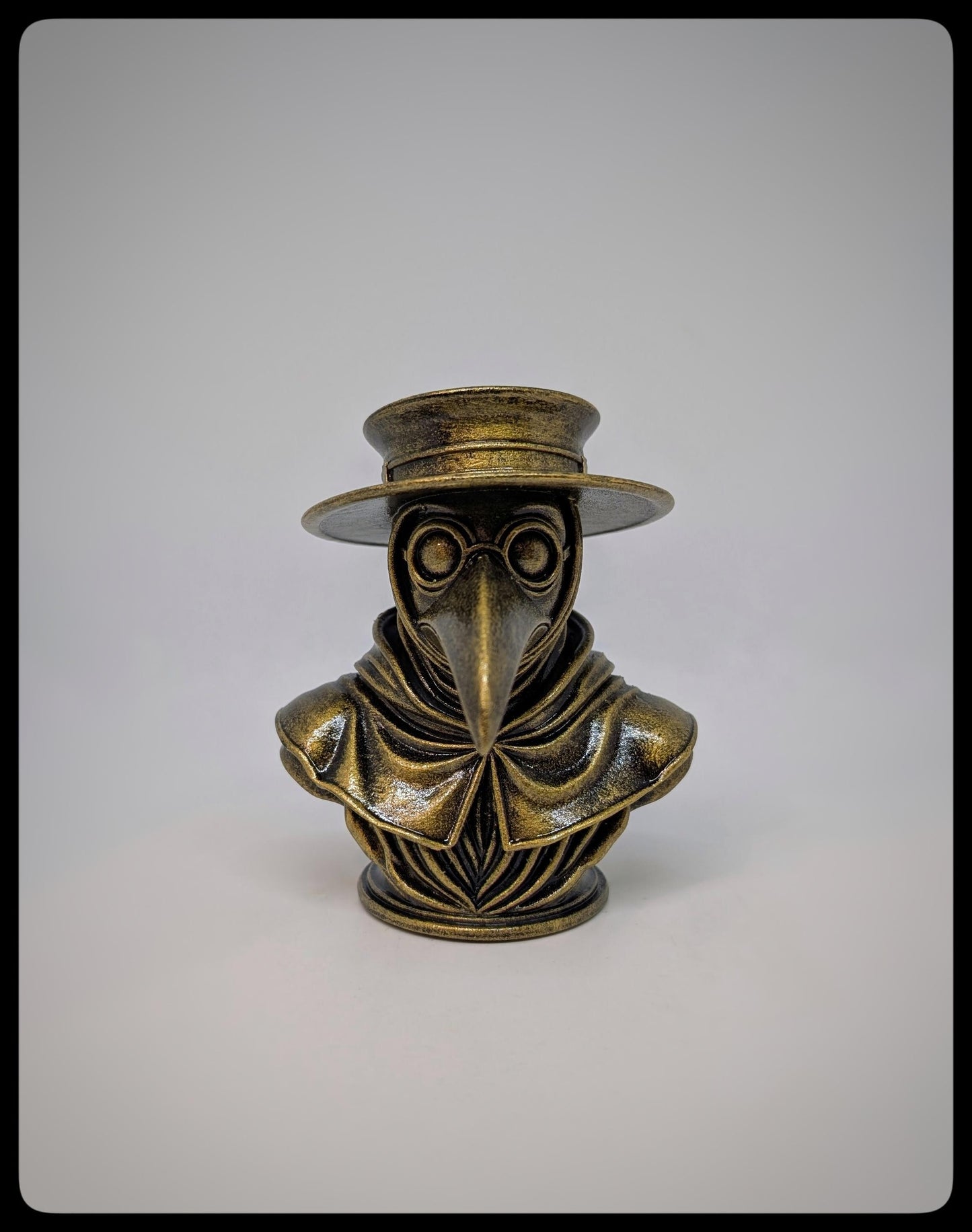 Plague Doctor Bust -3D Resin Sculpture Height 4.13" (10.5 cm/105 mm)