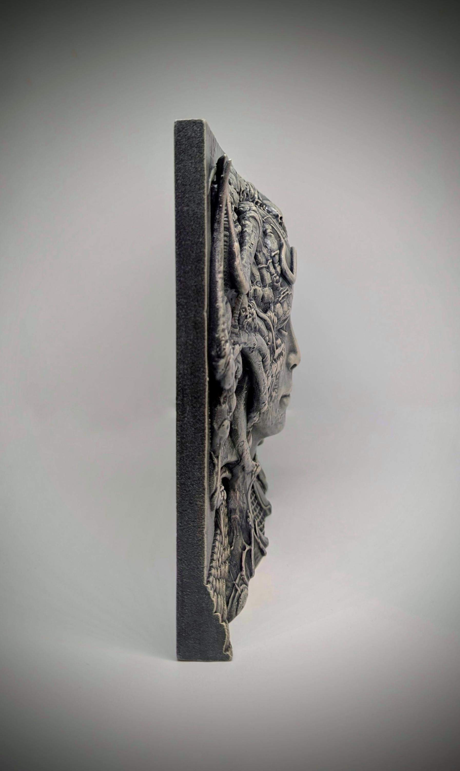 Inspired H.R. Giger LII - 3D Resin Sculpture – 8.7in x 11.8in (22 cm x 30 cm)