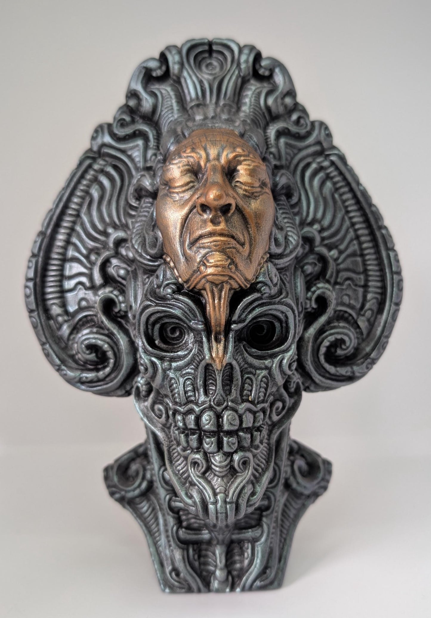 Avatar of a Dead Emperor – design Zane Rogers – 9.4in (24 cm / 240 mm) – Hand-Painted 3D Resin Sculpture