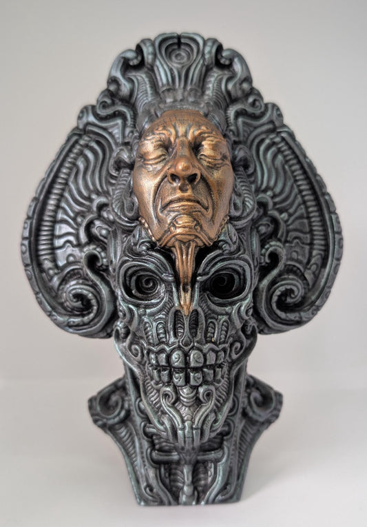 Avatar of a Dead Emperor – design Zane Rogers – 9.4in (24 cm / 240 mm) – Hand-Painted 3D Resin Sculpture