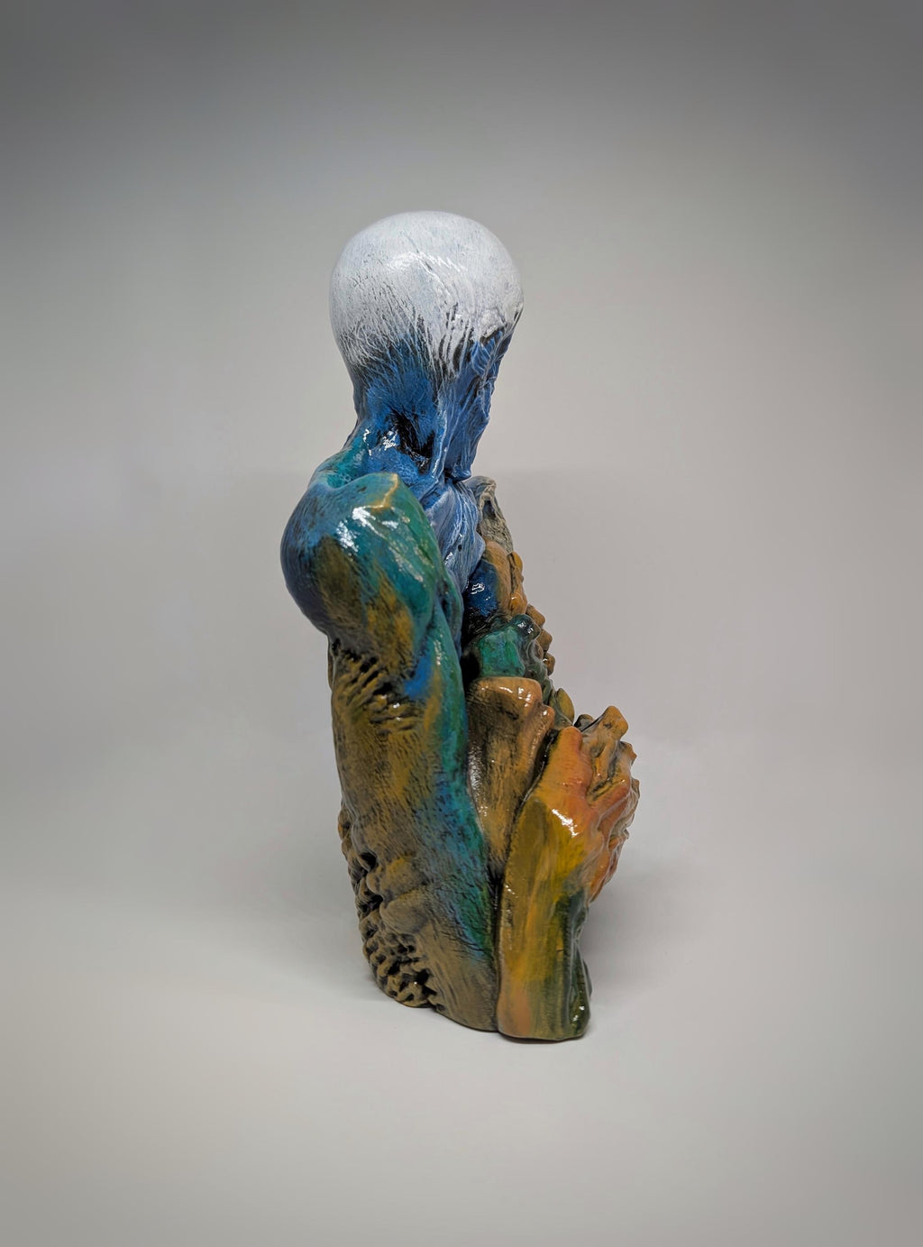 Inspired by Zdzisław Beksiński - A Man  - 3D Resin Sculpture 10.63 inches (27 cm)