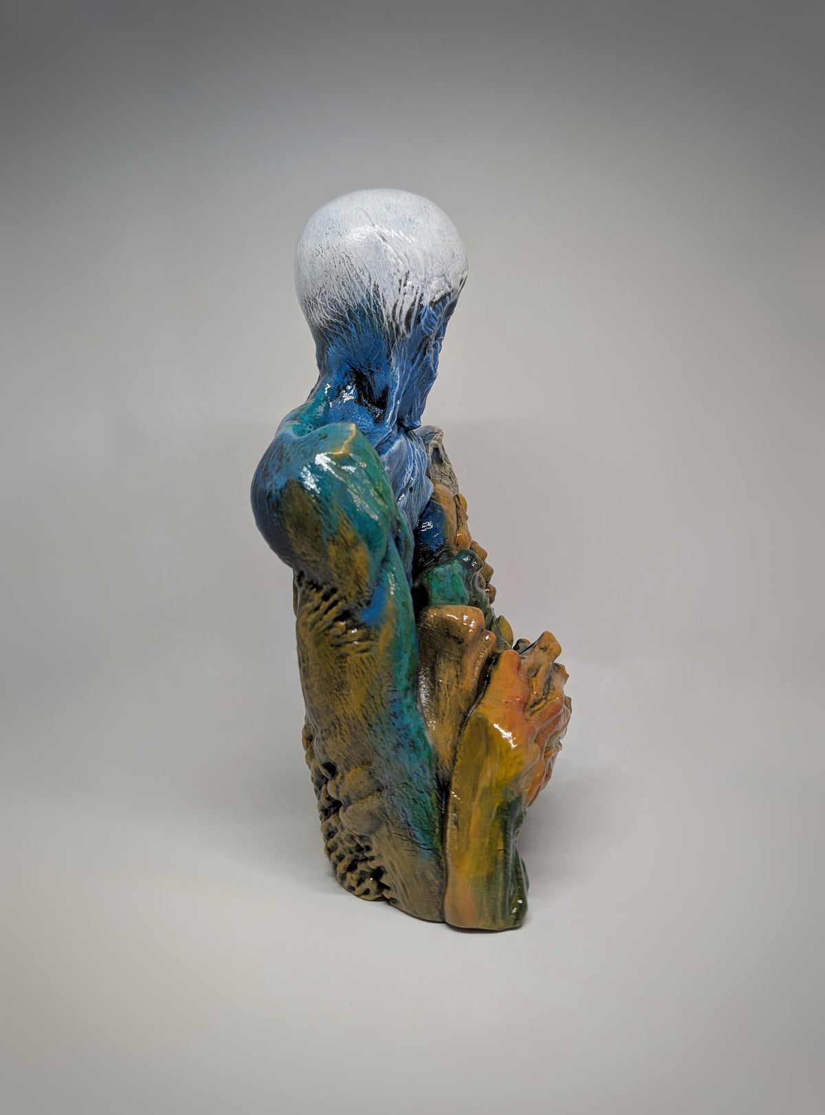 Inspired by Zdzisław Beksiński - A Man  - 3D Resin Sculpture 10.63 inches (27 cm)