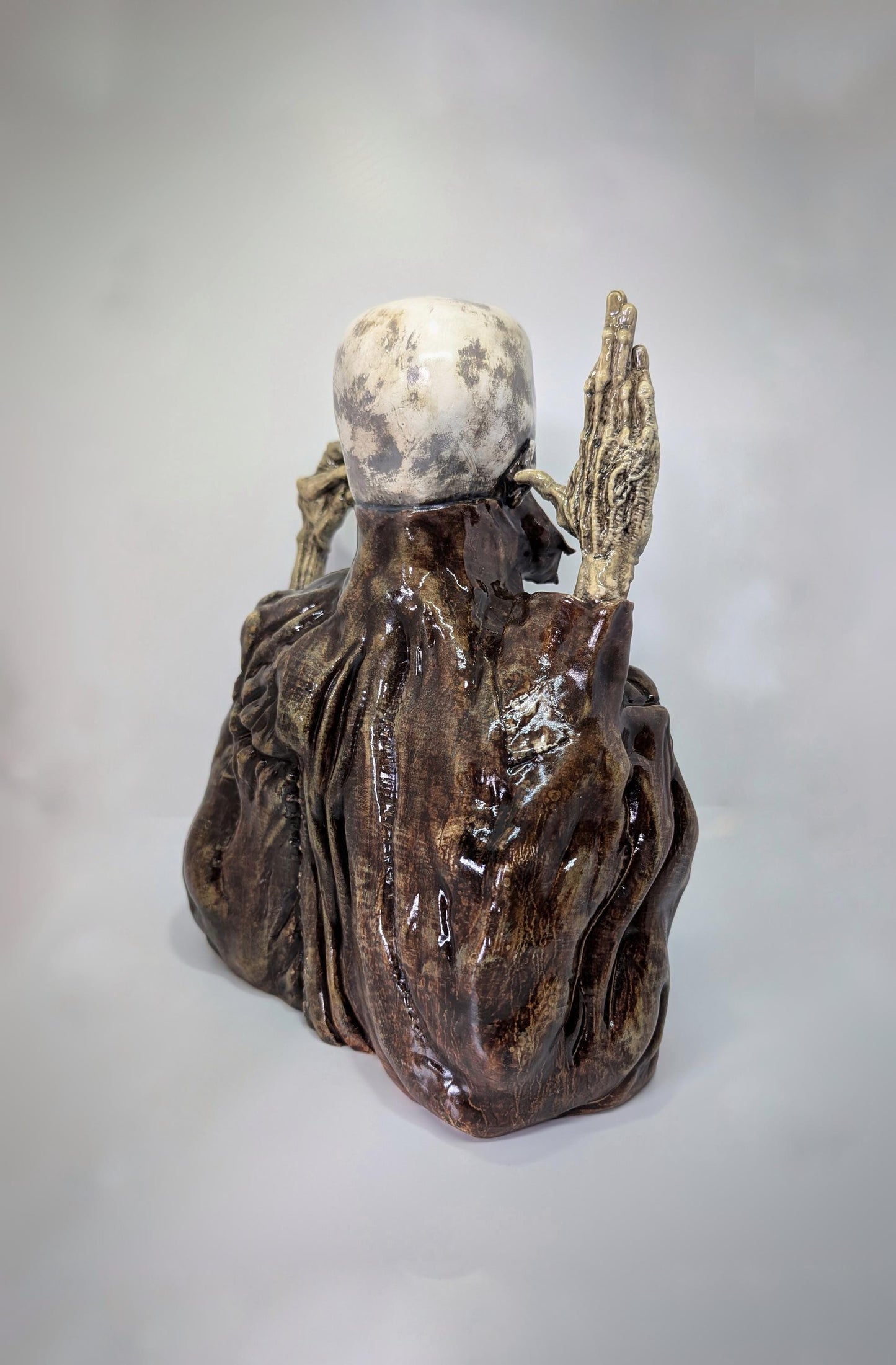 Inspired Zdzisław Beksiński ZH Japanese Collection / 3D Resin Sculpture/ Hand Painted  11.25 in (28,5 cm /285mm) Height