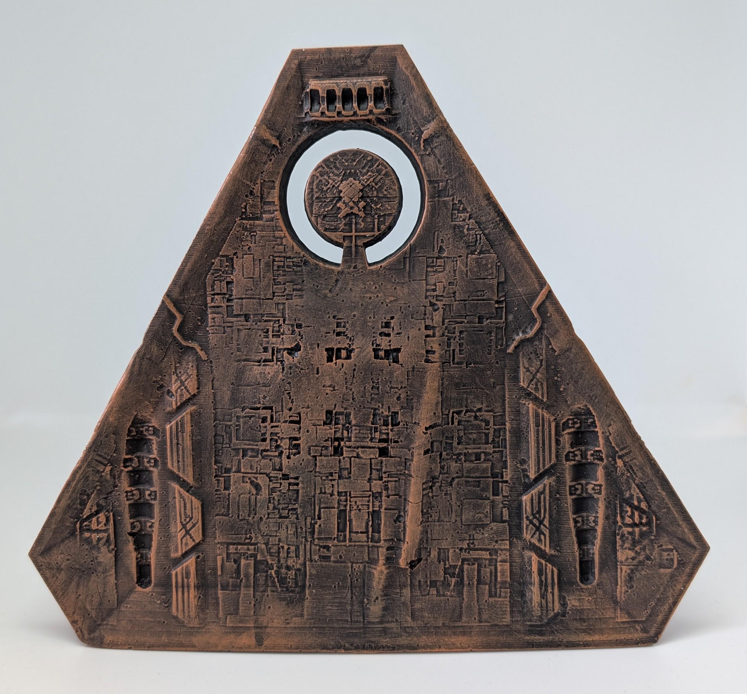 Inspired by H.R. Giger Biomechanical Triangle 5.9" 3D Resin Print Model