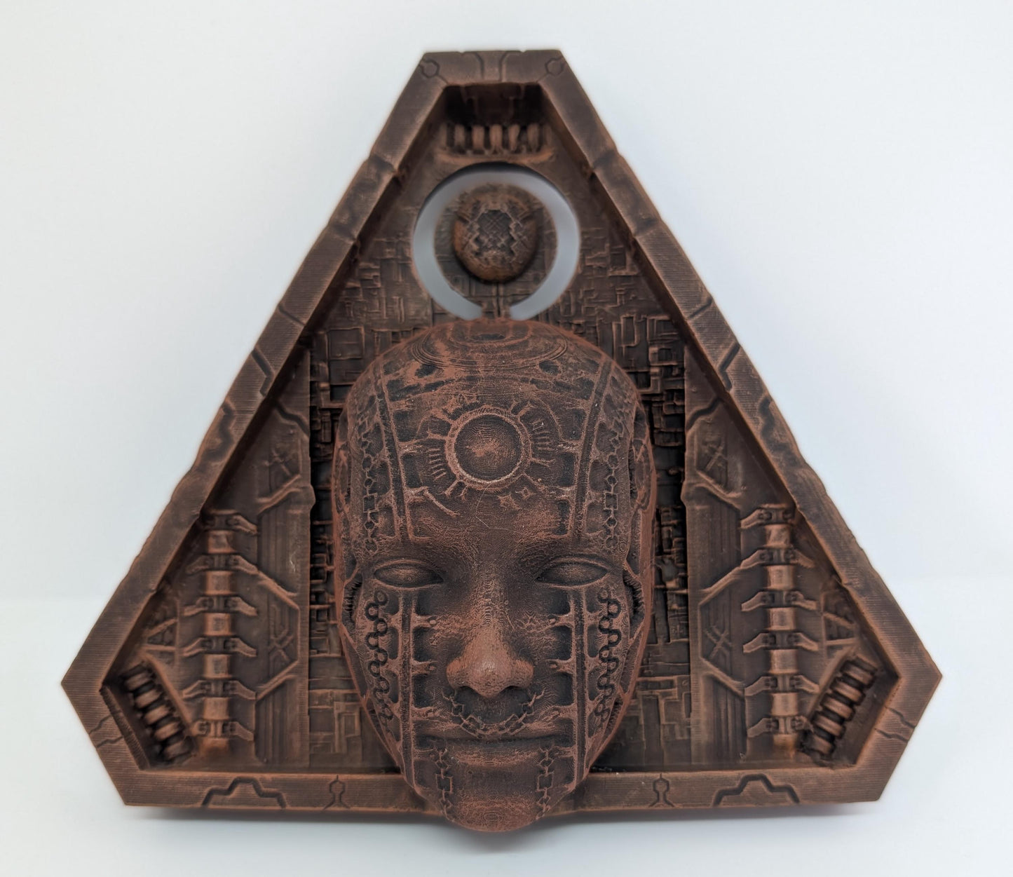 Inspired by H.R. Giger Biomechanical Triangle 5.9" 3D Resin Print Model
