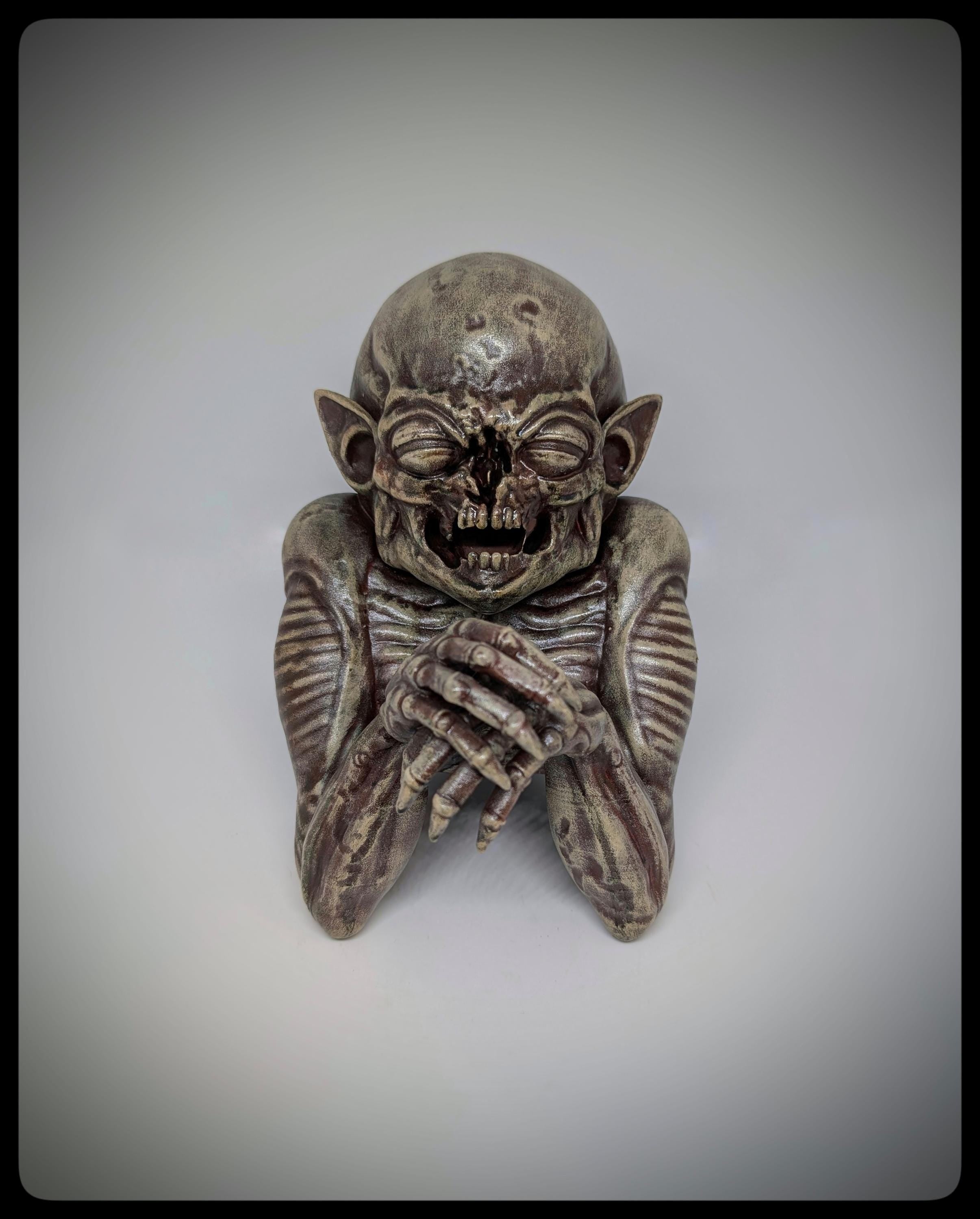 Inspired by H. R. Giger Demon 3D Resin Sculpture Height 8.27 in (21 cm/210 mm)