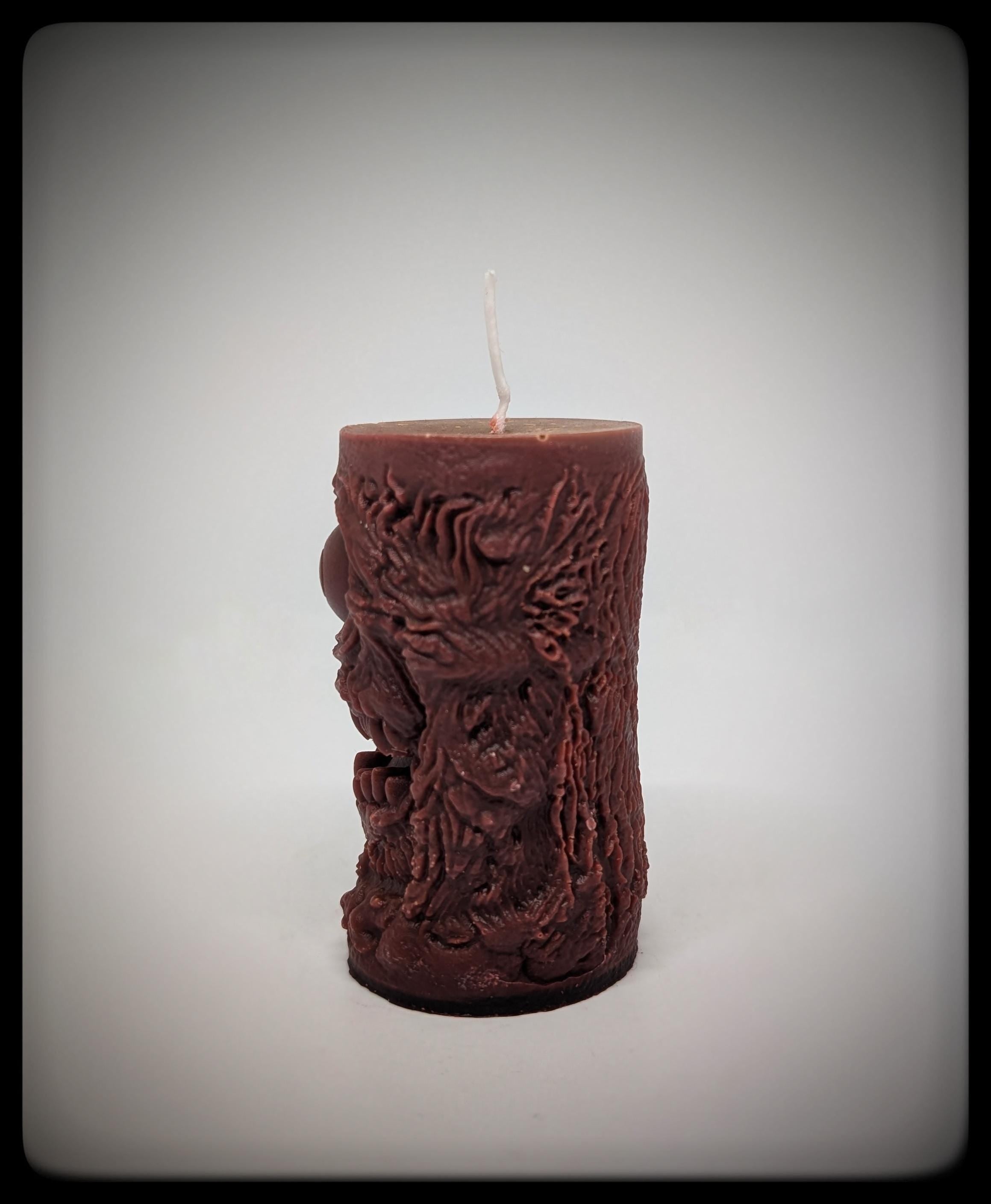 One-Eyed Monster Candle, Height 3.54 in (9 cm)  Dark Art Gothic /Sci-Fi Decor