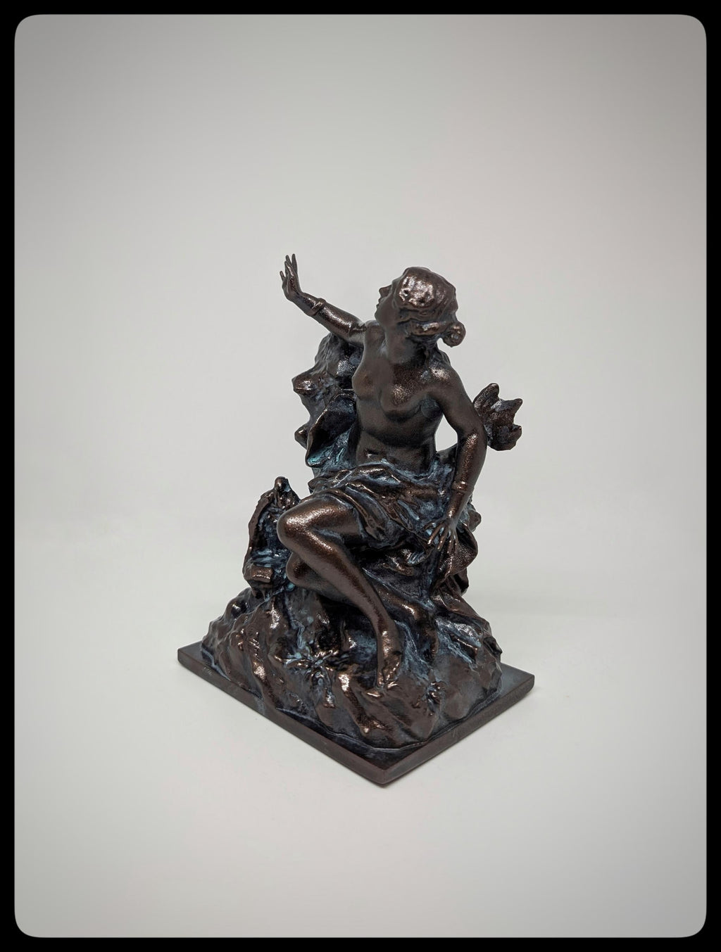 Andromeda and the Sea Monster 3D Resin Sculpture Height 6.1" (15.5 cm/155 mm)
