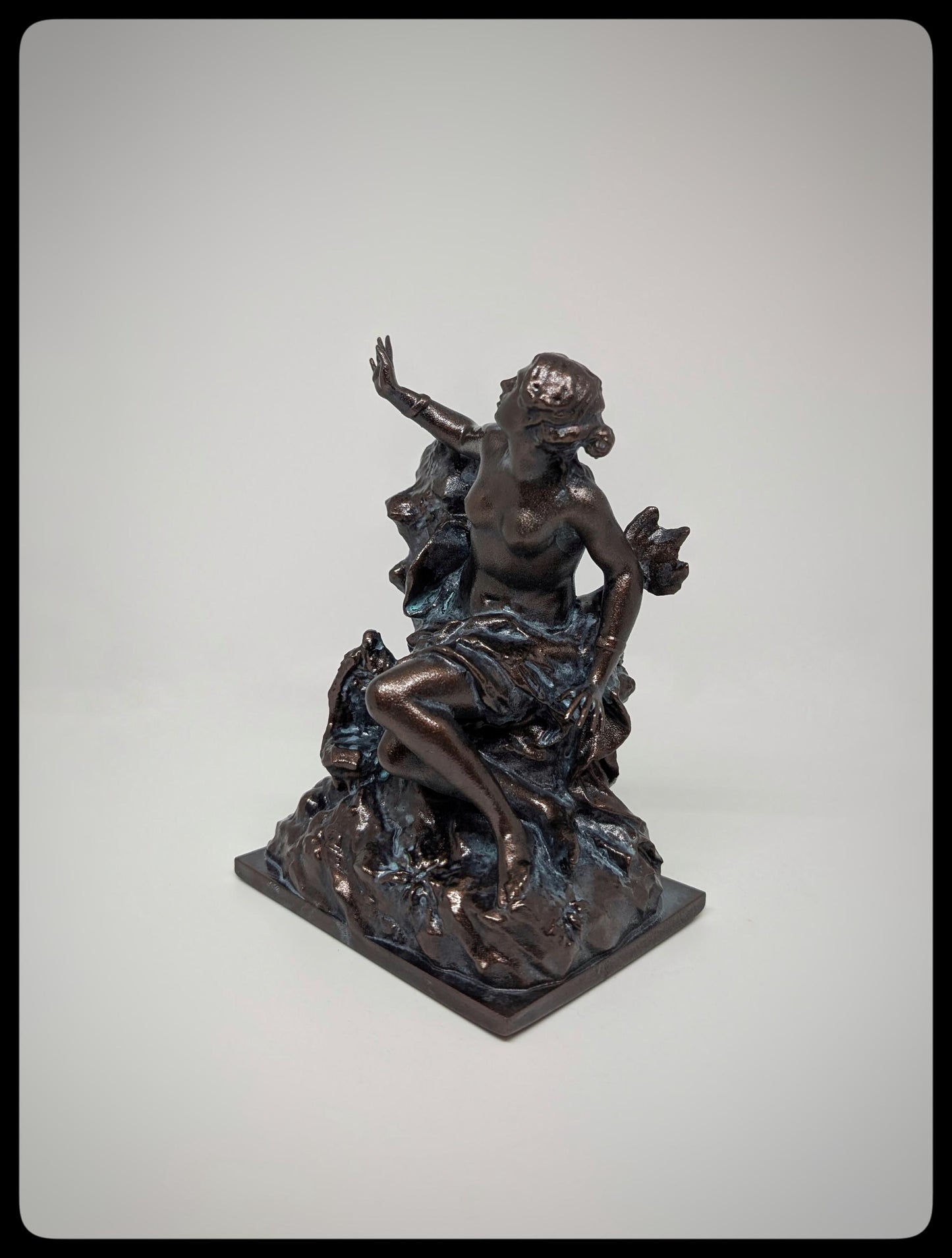 Andromeda and the Sea Monster 3D Resin Sculpture Height 6.1" (15.5 cm/155 mm)