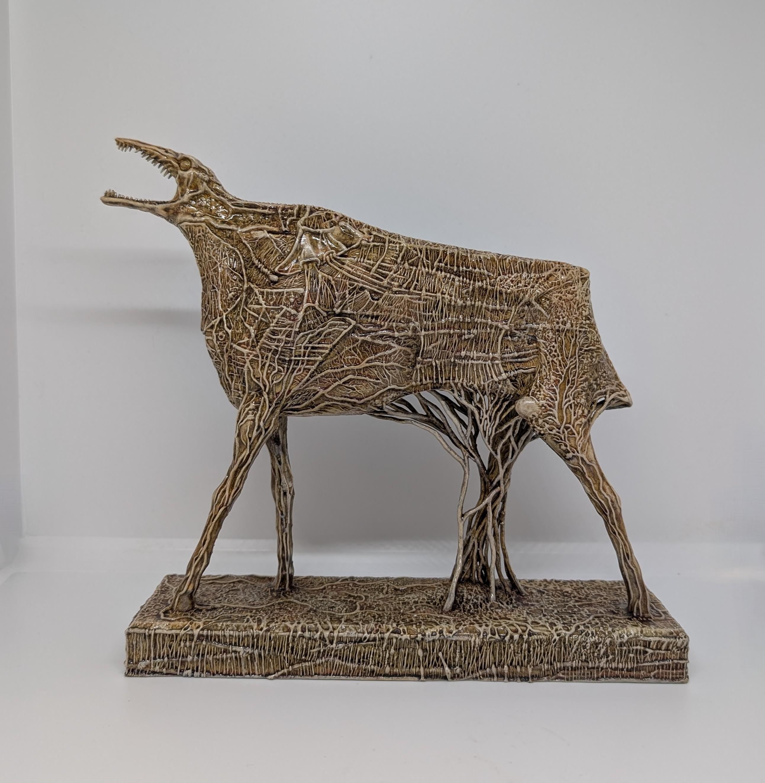 3D Resin Sculpture Inspired by Zdzisław Beksiński / Height: 8.3 in (21 cm / 210 mm)