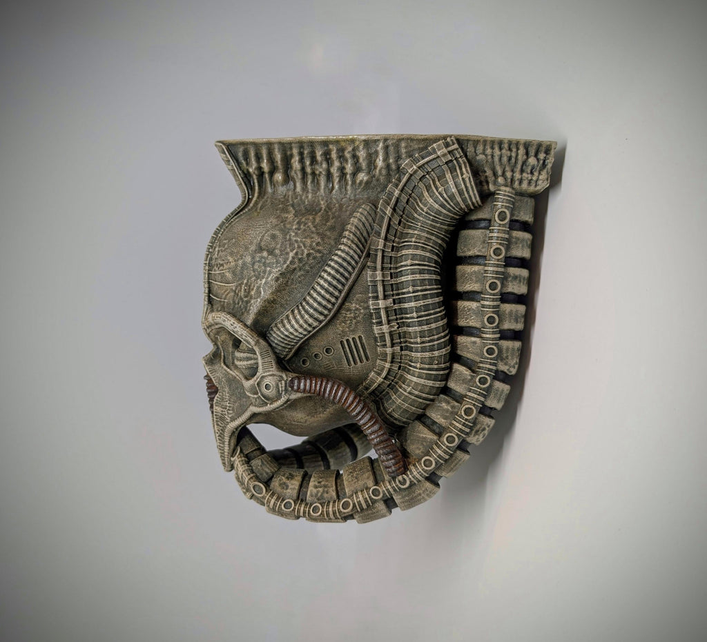 H.R. Giger inspired shelf height 7.9in (20cm/200mm) design by Carlito Brigant