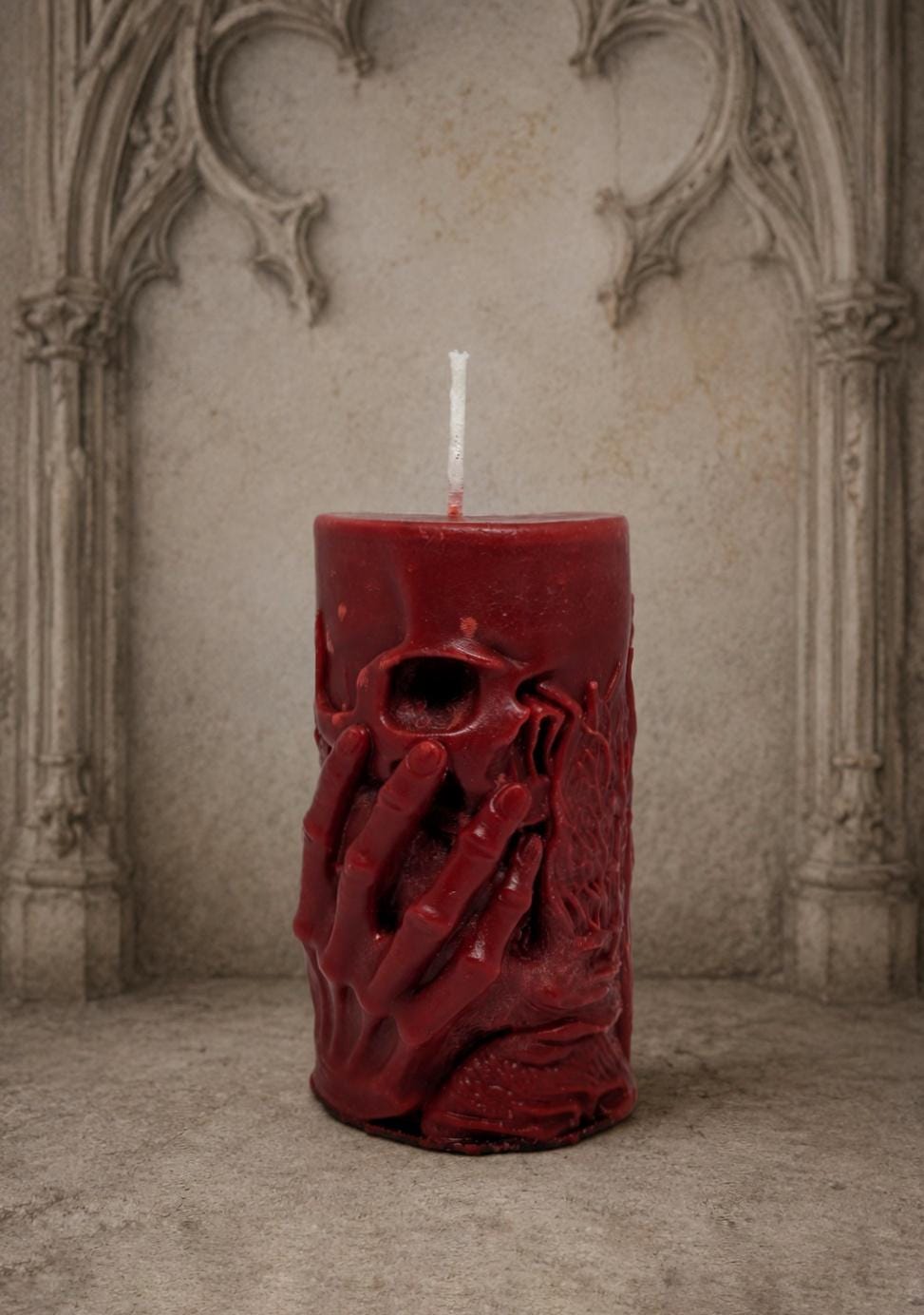 Gothic Skull Handmade Candle Height 3.74in (9.5 cm/95mm) Gothic Home Decor