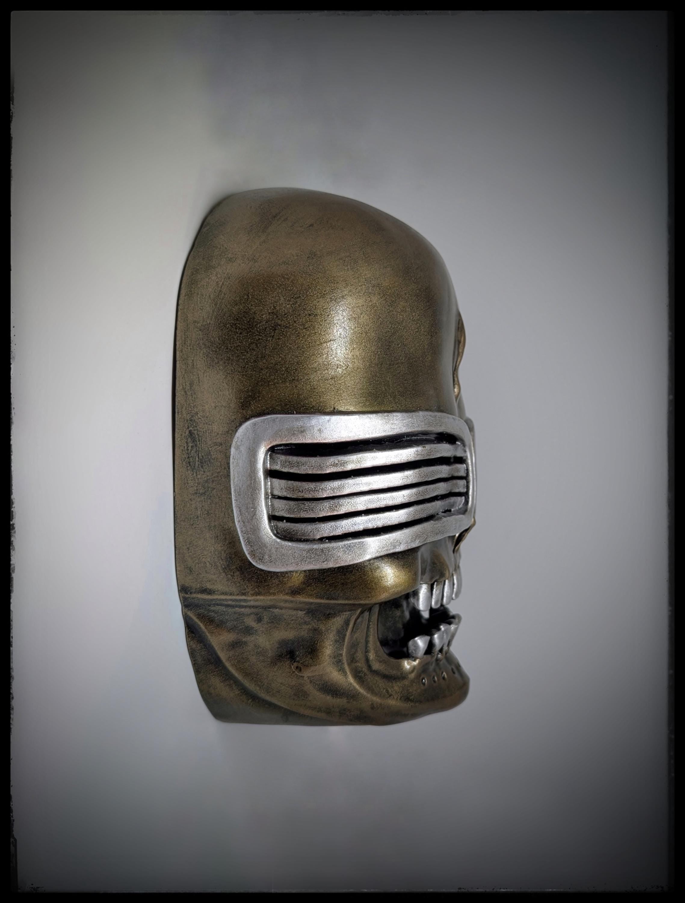 Inspired by H.R. Giger Bombs (1983) Wall Sculpture 10.6x9.3in (27x23.5cm)