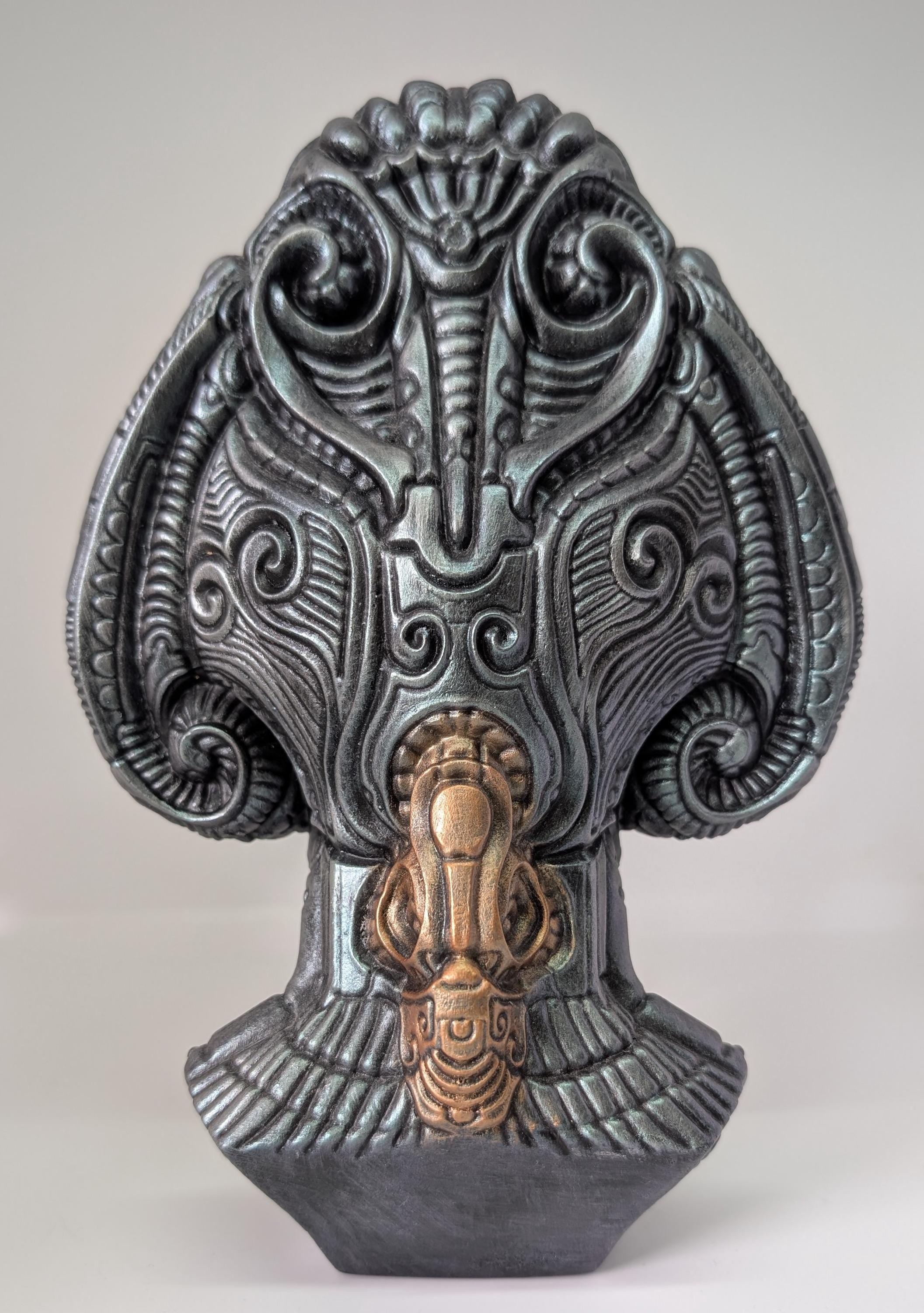 Avatar of a Dead Emperor – design Zane Rogers – 9.4in (24 cm / 240 mm) – Hand-Painted 3D Resin Sculpture