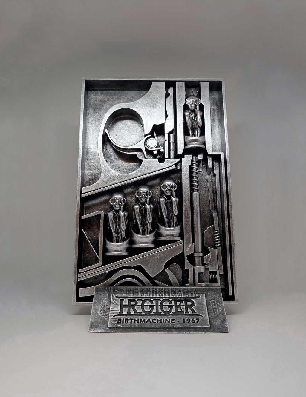 H.R. Giger Birth Machine Inspired / 3D Printed Resin Sculpture  12.2 in (31 cm/310 mm)