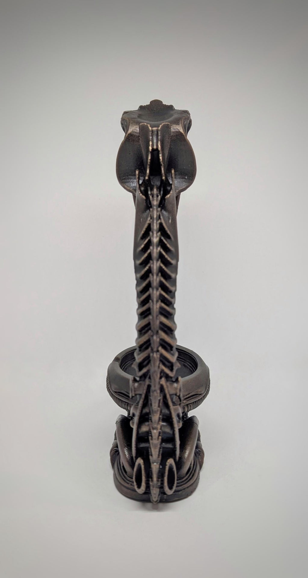 H.R. Giger Style Ashtray 3D Resin Sculpture Height 10.8" (27.5 cm)