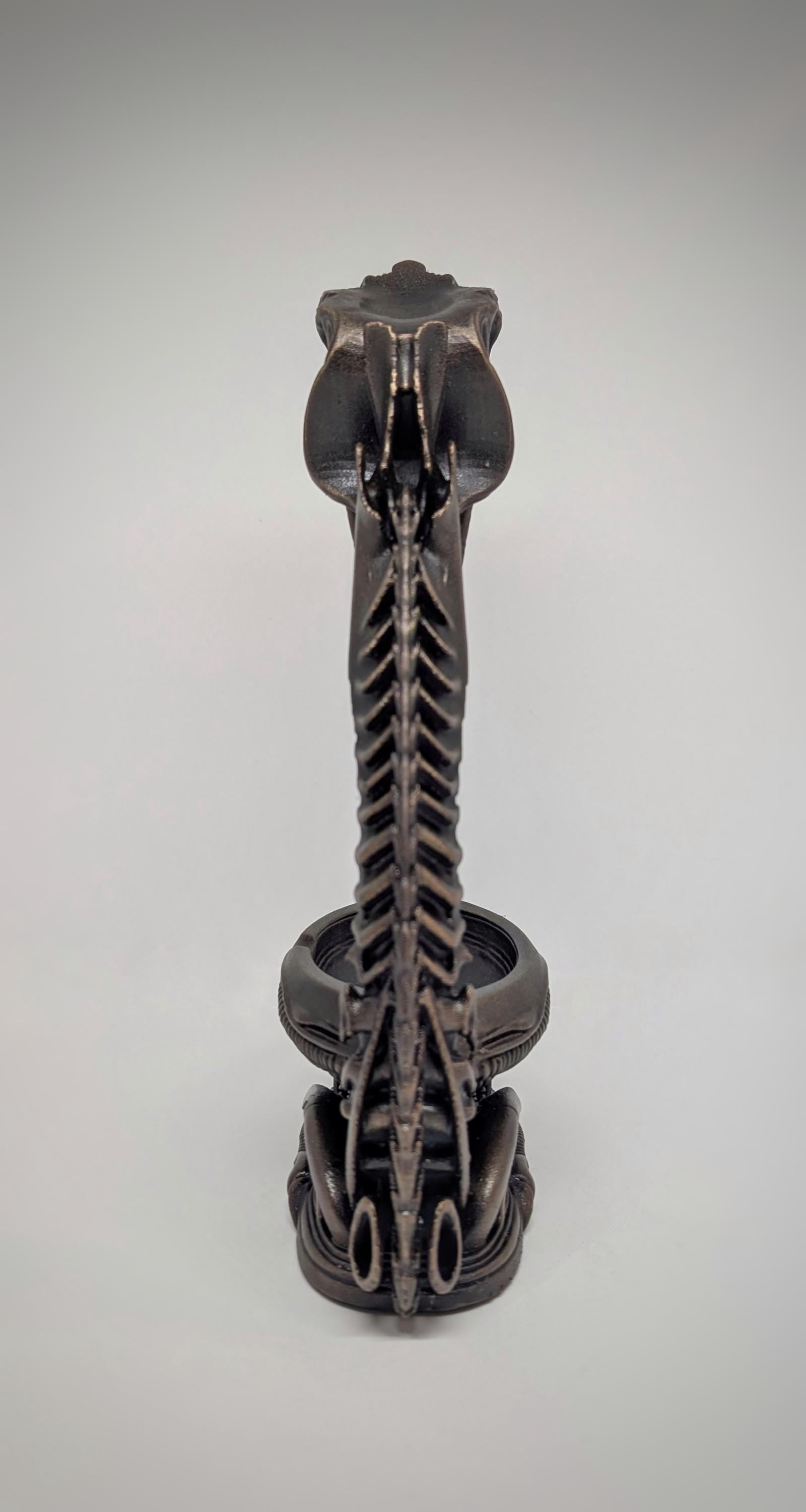H.R. Giger Style Ashtray 3D Resin Sculpture Height 10.8" (27.5 cm)