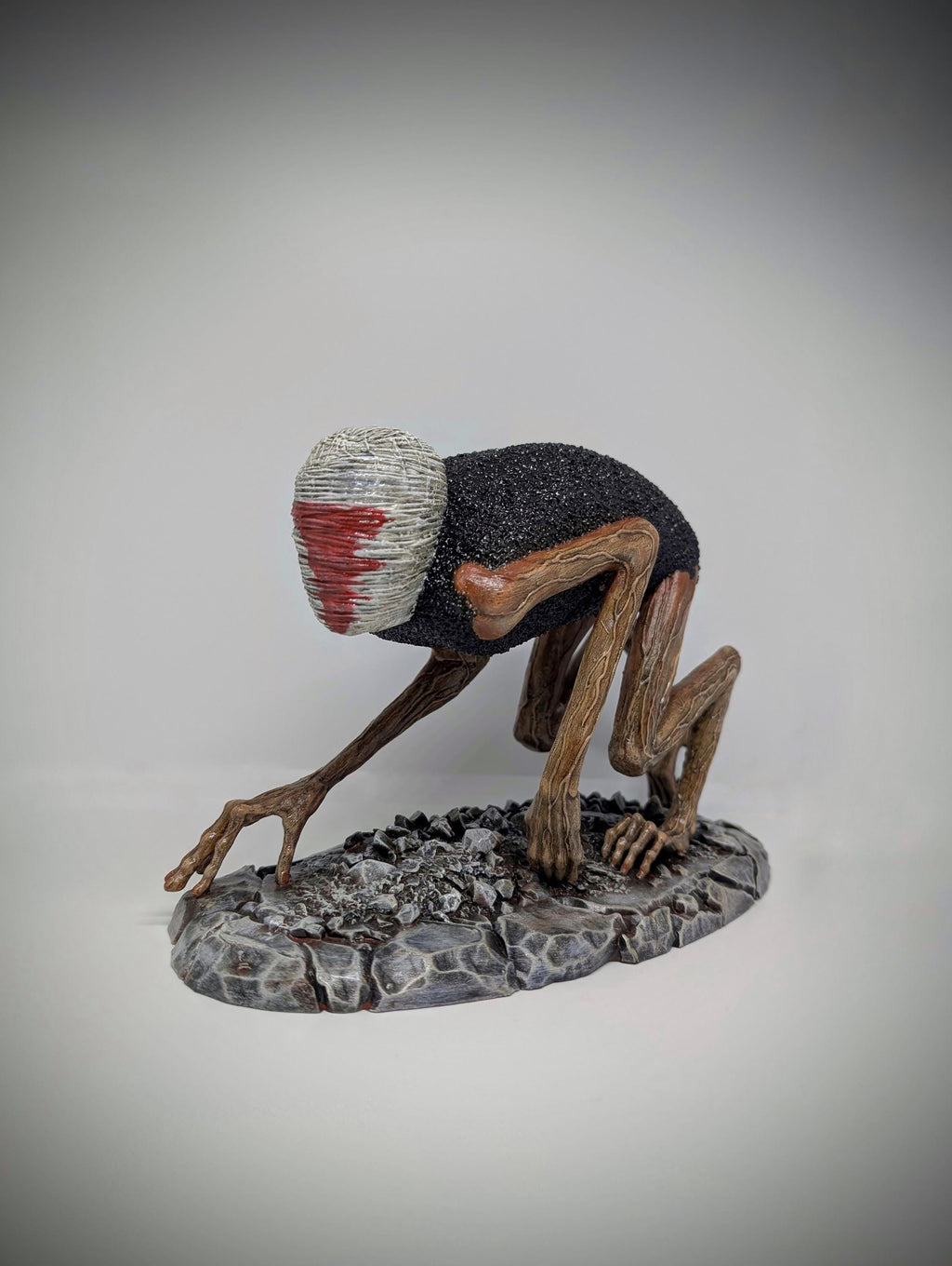 Inspired by Zdzisław Beksiński – Crawling Death 3D Resin Sculpture Length 10.8" (27.5 cm/275mm)