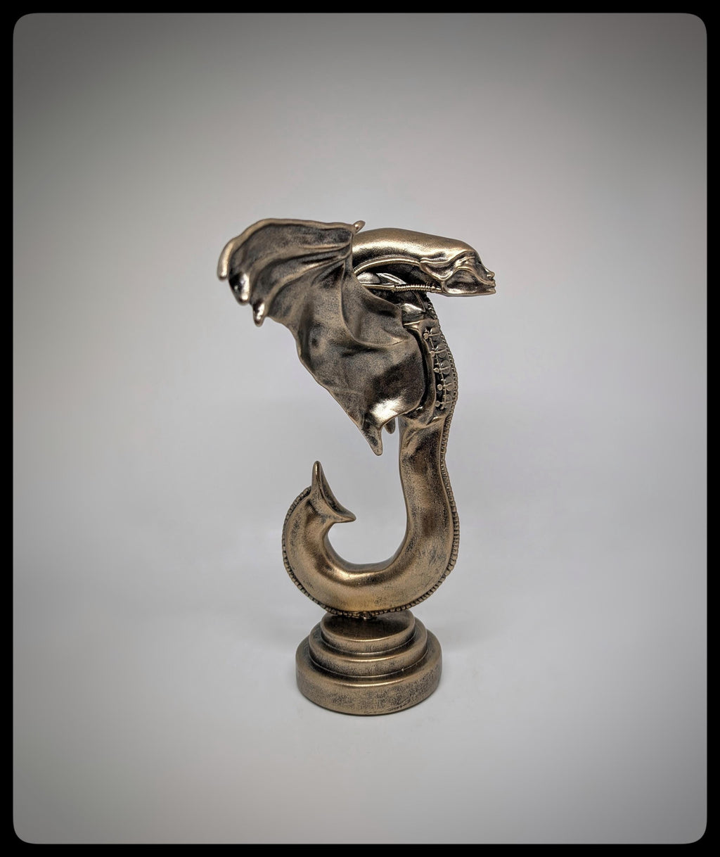 Inspired by H.R. Giger – Guardian Angel 9.45 in (24 cm/240 mm) 3D Resin Sculpture
