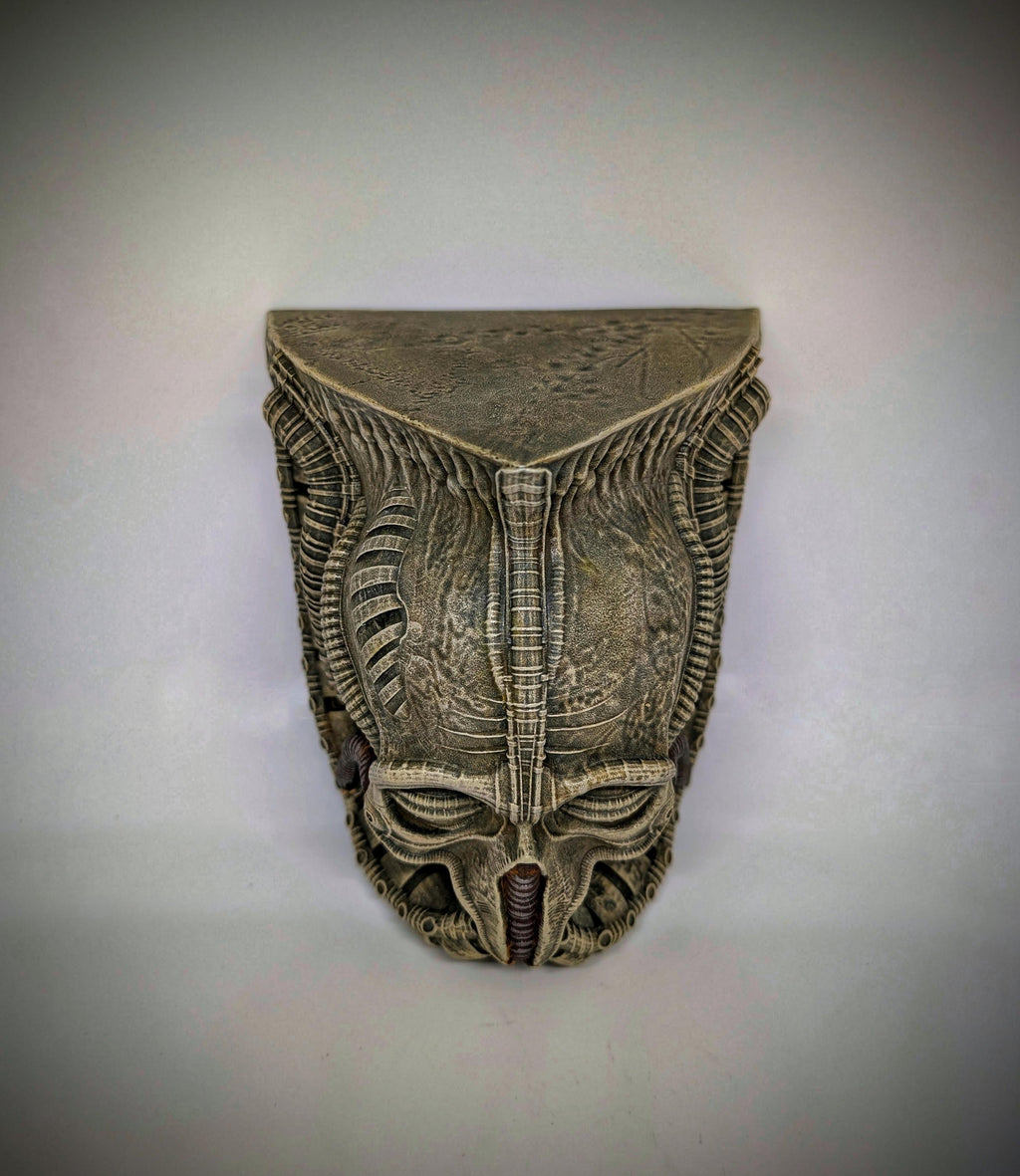 H.R. Giger inspired shelf height 7.9in (20cm/200mm) design by Carlito Brigant