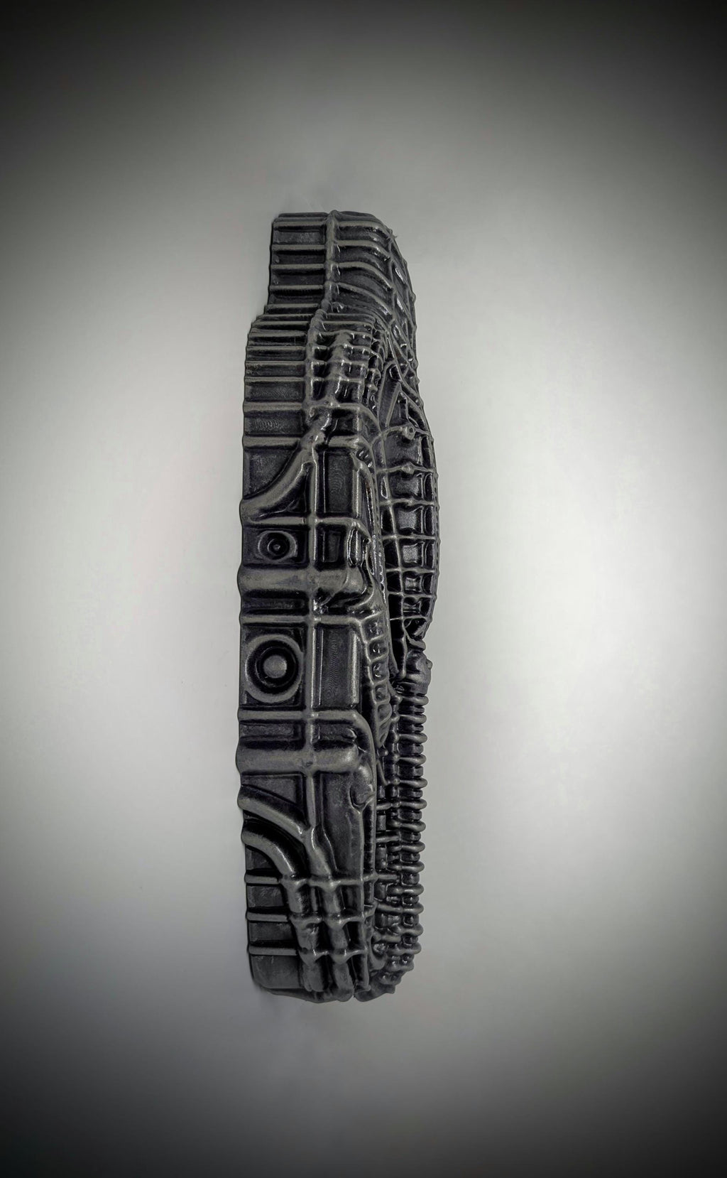 Alien Sarcophagus Wall Sculpture - Length 14.17 in (36 cm/360mm) / 3D Resin Art