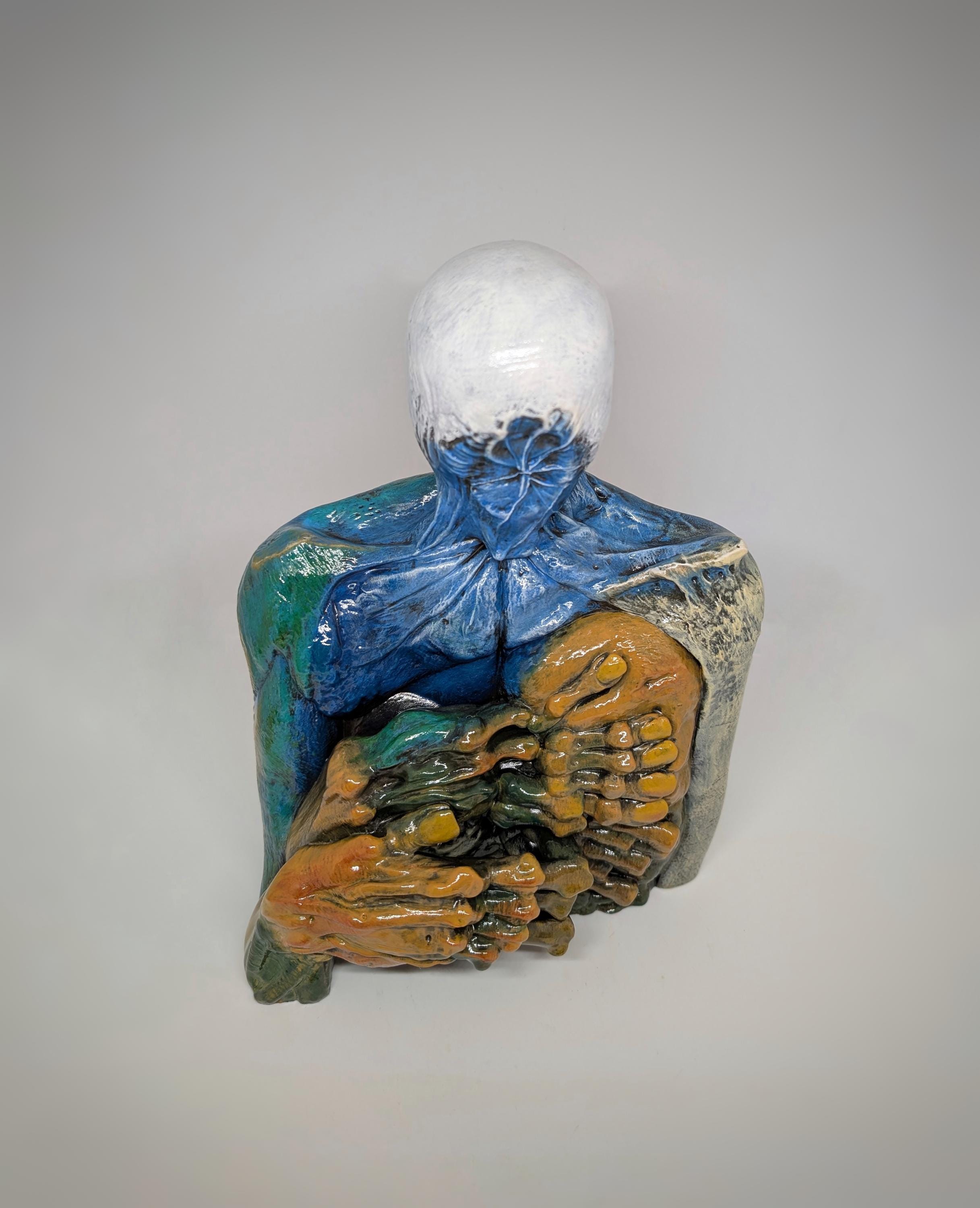 Inspired by Zdzisław Beksiński - A Man  - 3D Resin Sculpture 10.63 inches (27 cm)