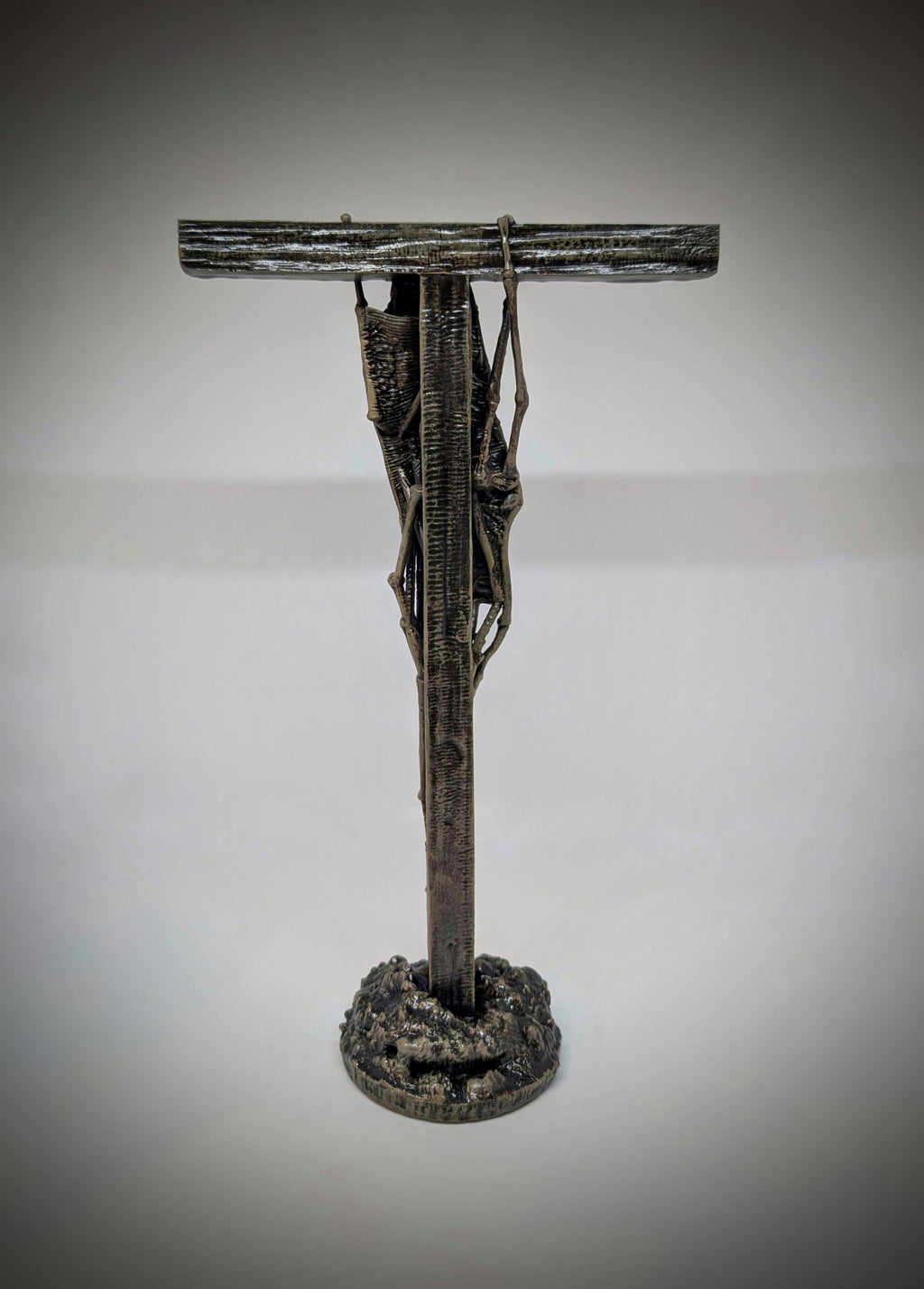 Inspired by Zdzislaw Beksinski -T cross 3D Resin Sculpture, Height 11.42 in (29 cm/290 mm)