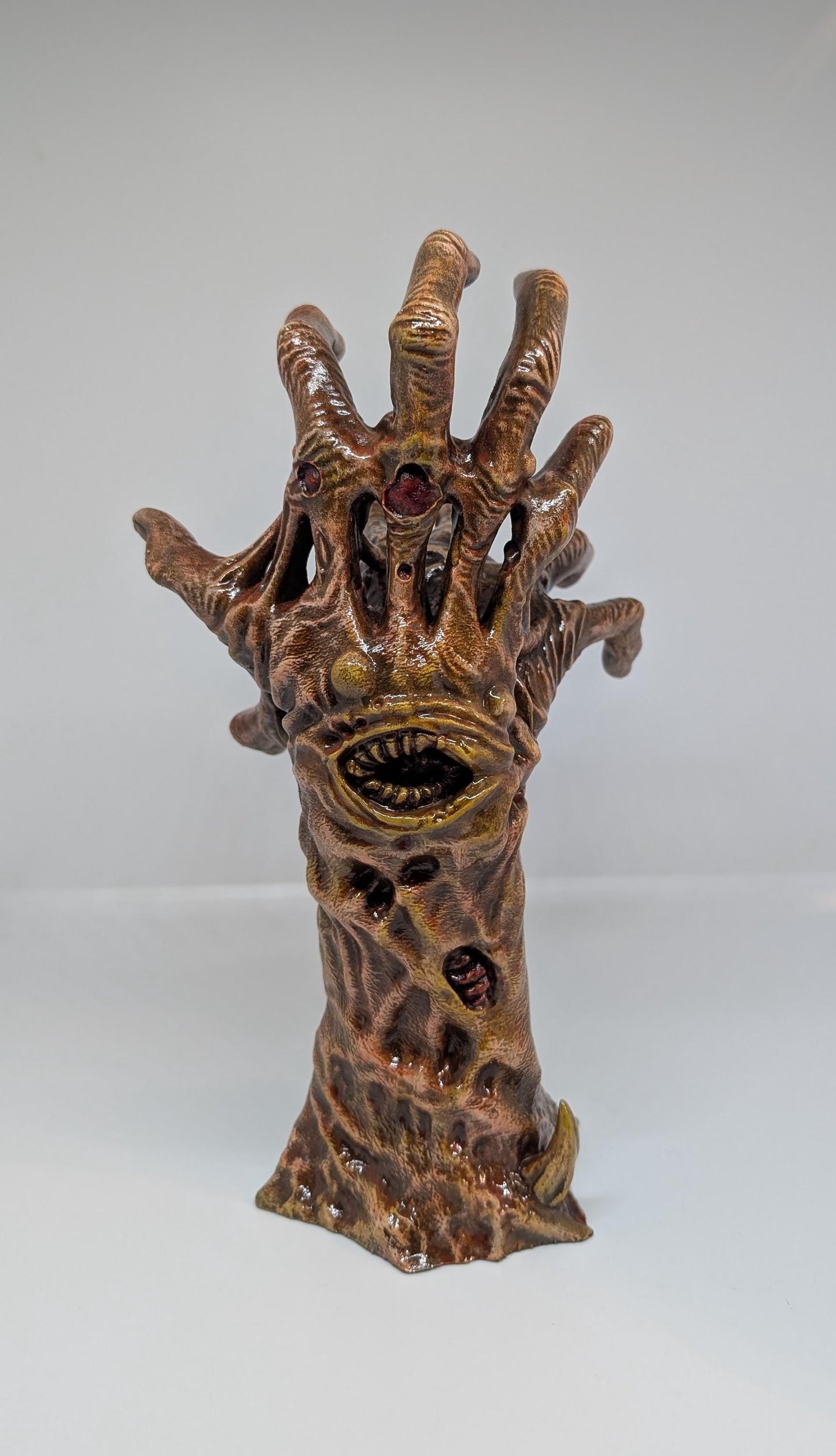 Zombie Split Hand 3D Printed Resin Sculpture / hand painted -Height 10,2 Inches (26 cm  / 260 mm)
