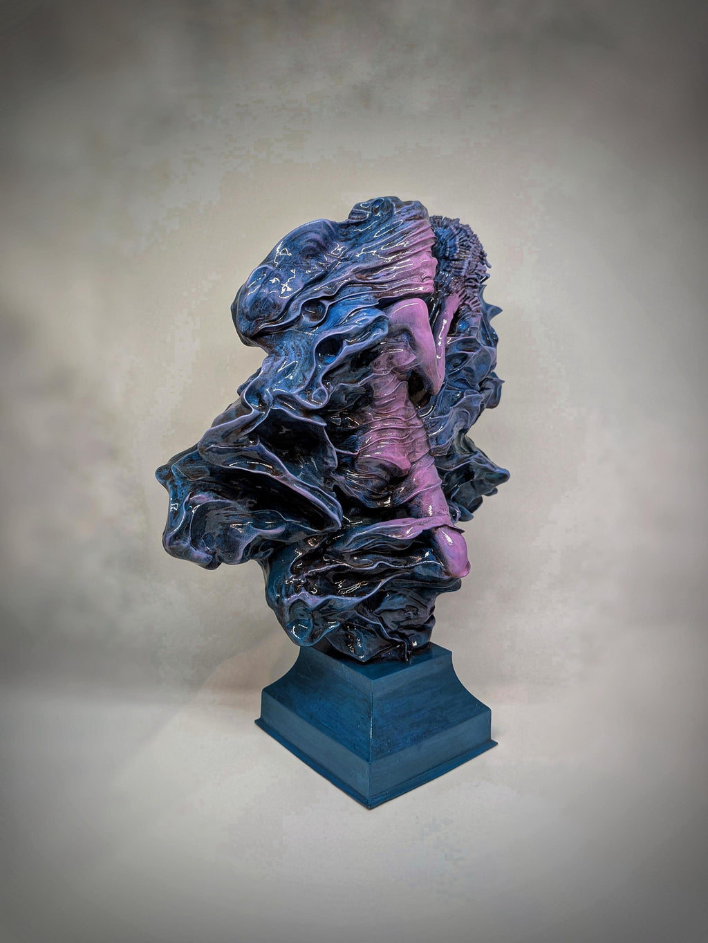 Inspired by Zdzislaw Beksinski Untitled (Through Cloth) 3D Sculpture 11.6in (29.5cm/295mm)