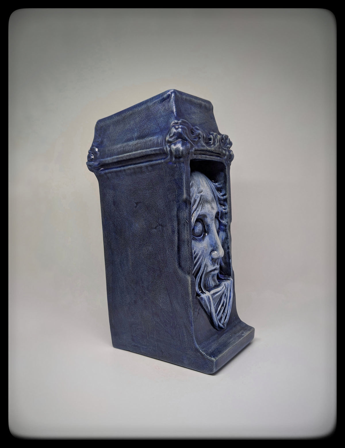Inspired by Zdzisław Beksiński 3D Resin Sculpture Hand-Painted 10.6" (27 cm) Dark Art