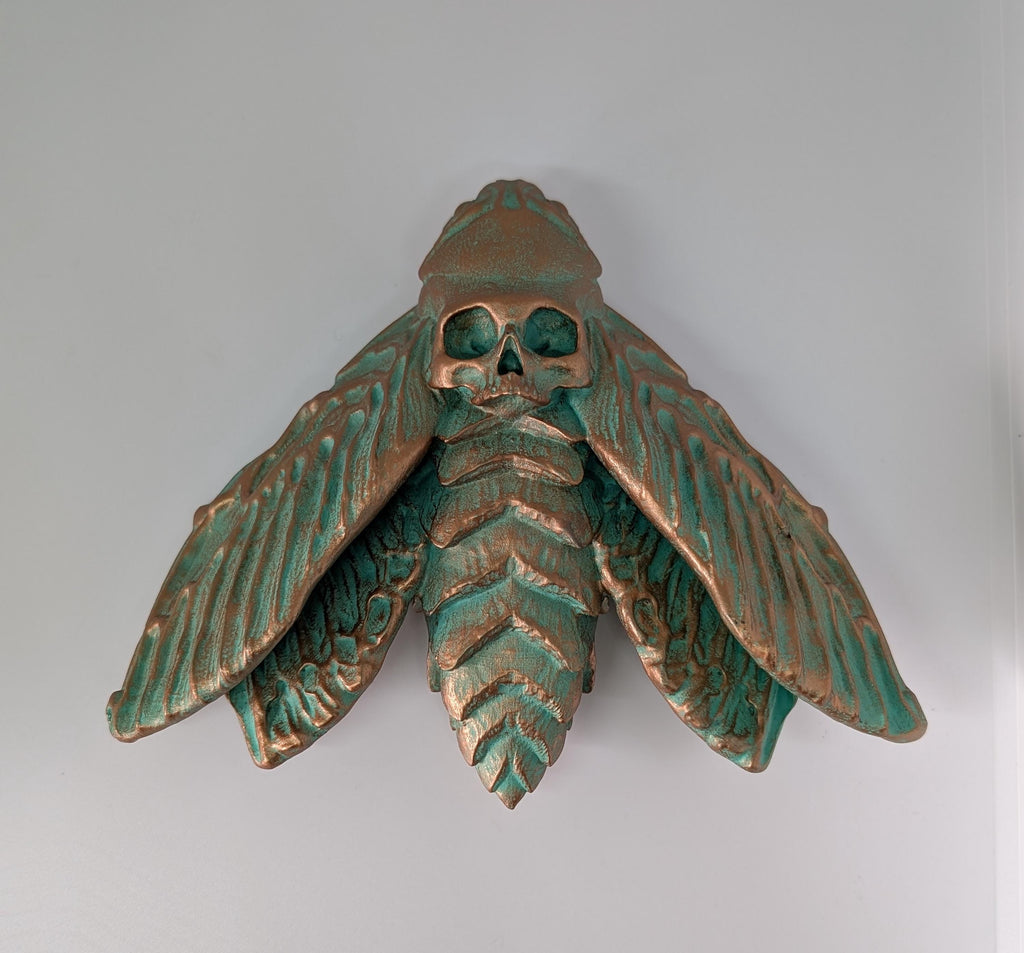 Death's Head Hawkmoths by C.Brigante 3D Print Resin  Wall Art Model ( 5.5"x6.7")
