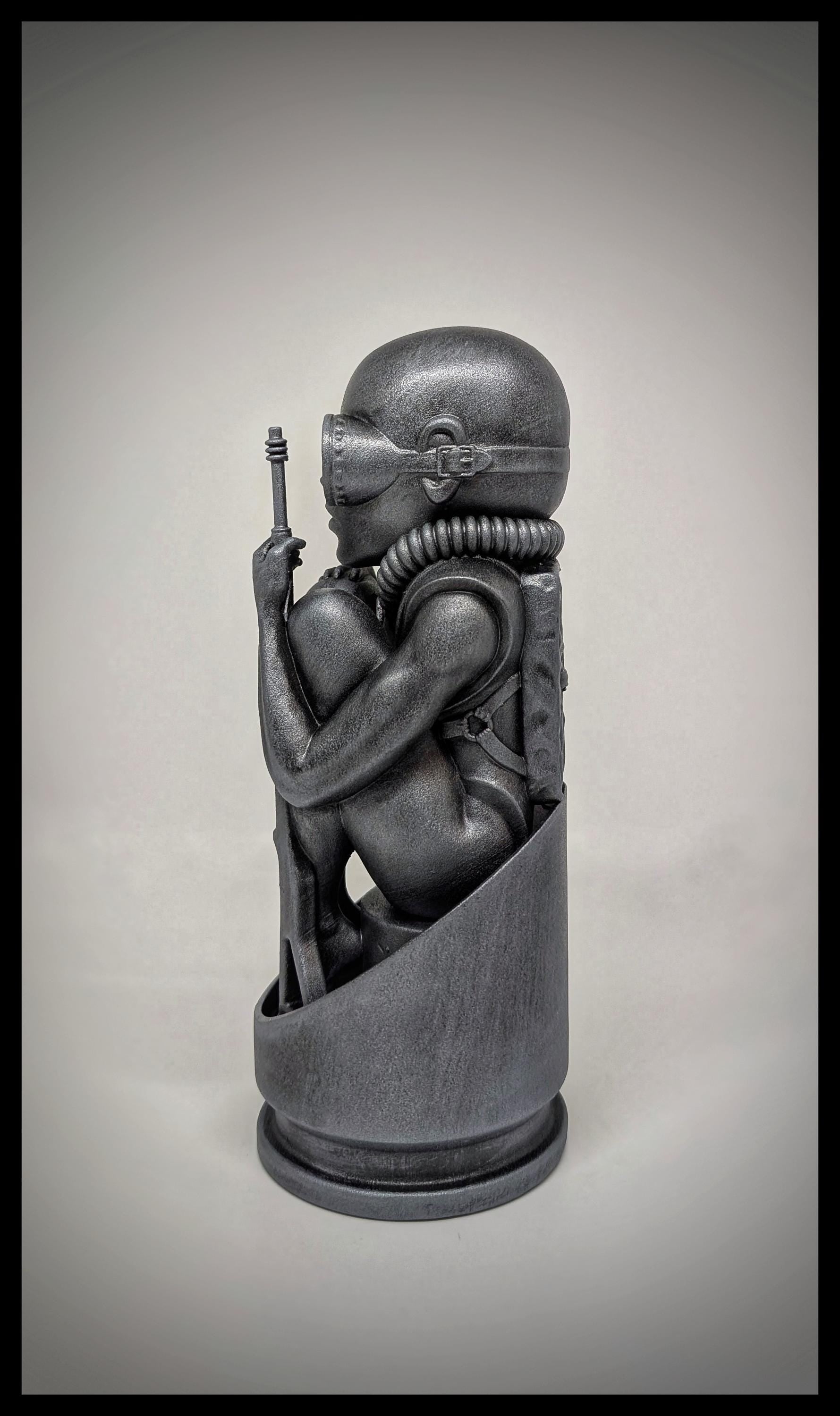 H.R. Giger Inspired Birth Machine Bullet Baby 3D Resin Figure – 8.07 inches (20.5 cm/205mm)