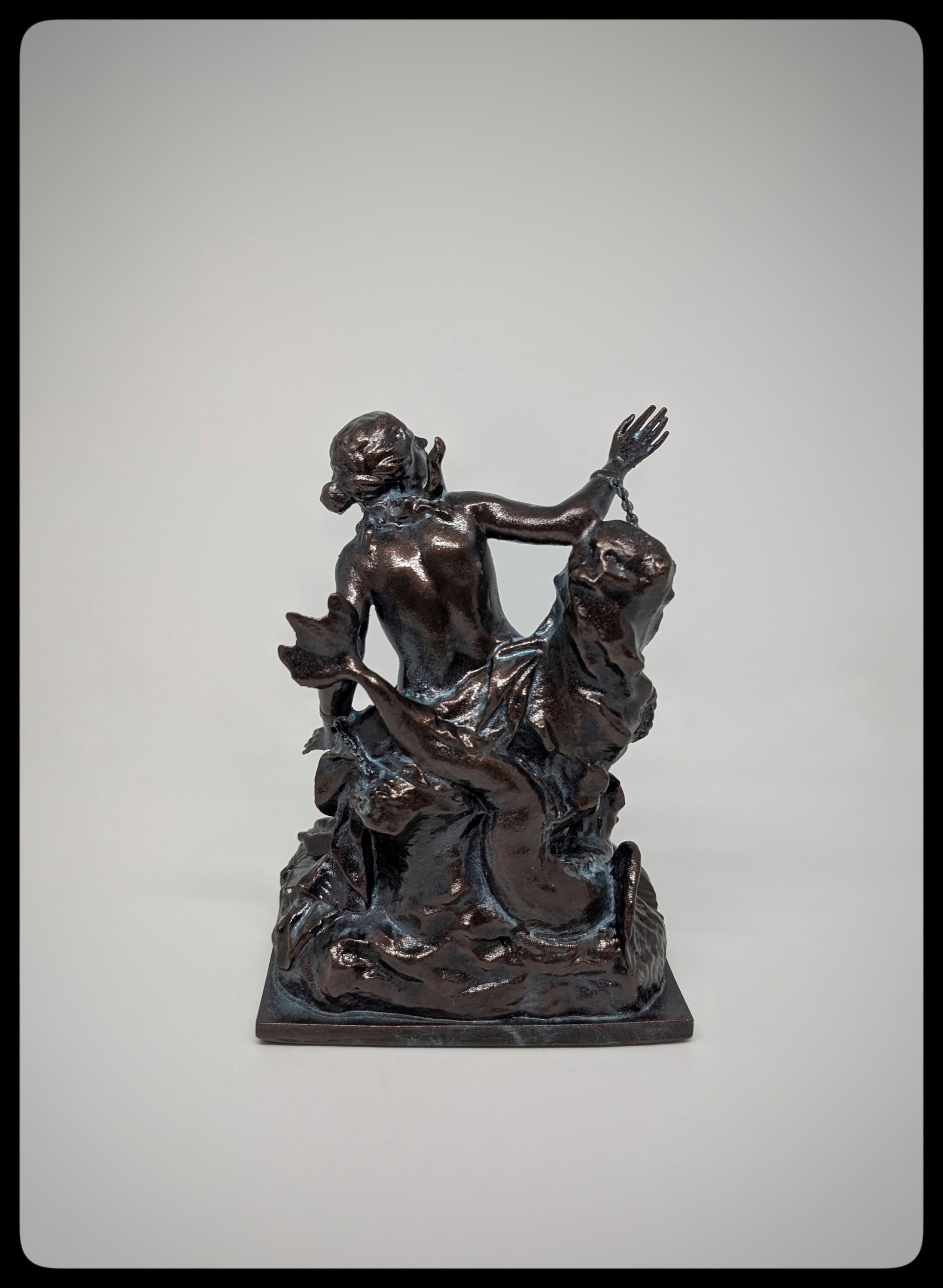 Andromeda and the Sea Monster 3D Resin Sculpture Height 6.1" (15.5 cm/155 mm)